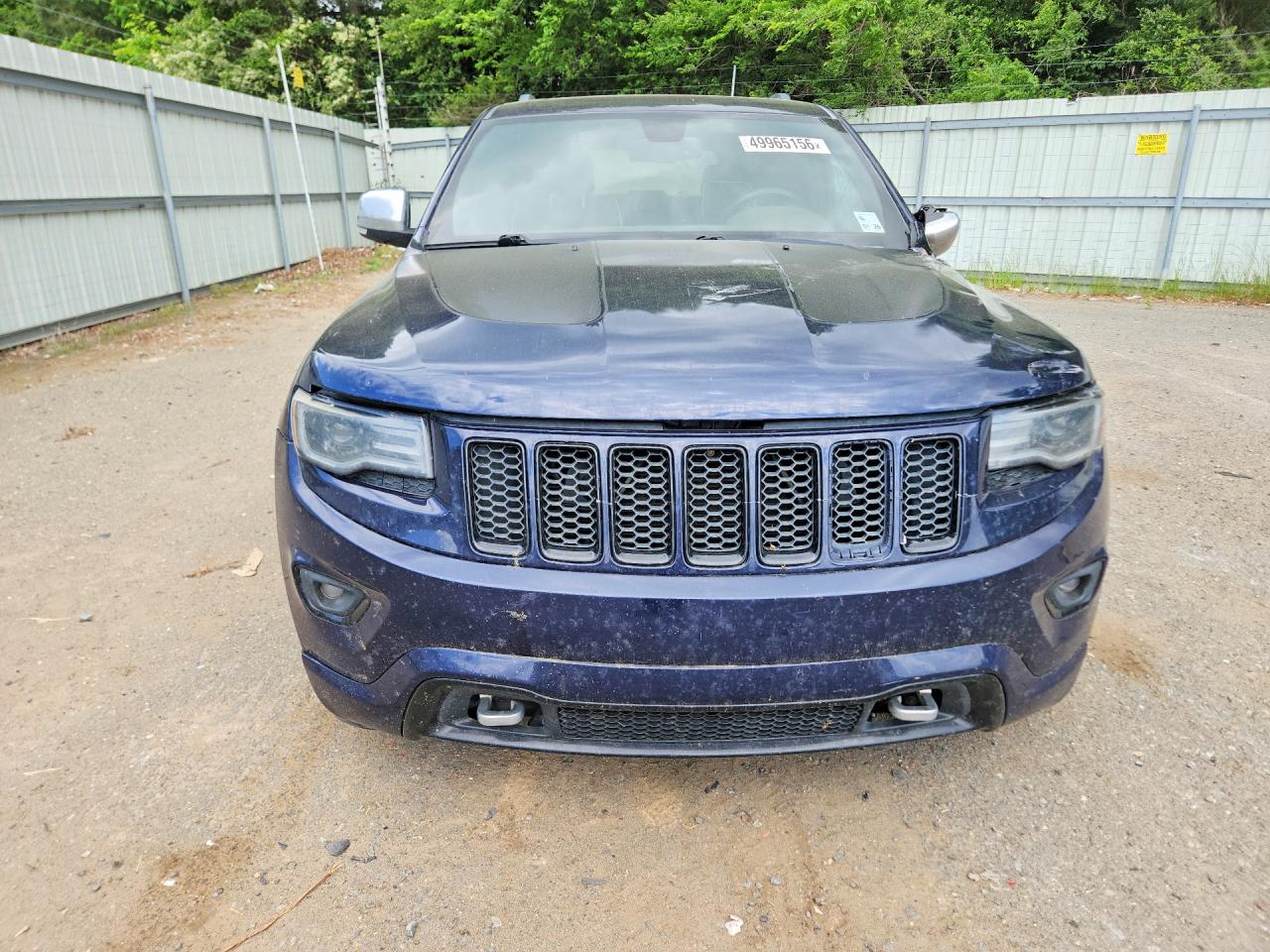 2015 Jeep Grand Cherokee Overland Blue vin: 1C4RJFCT5FC640984