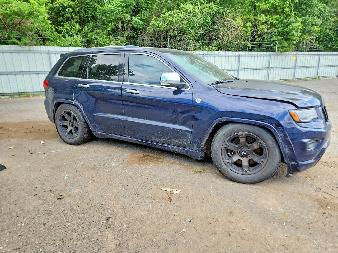 2015 Jeep Grand Cherokee Overland Blue vin: 1C4RJFCT5FC640984