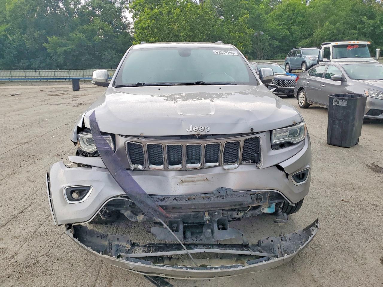 2015 Jeep Grand Cherokee Overland Серебряный vin: 1C4RJFCT5FC653248