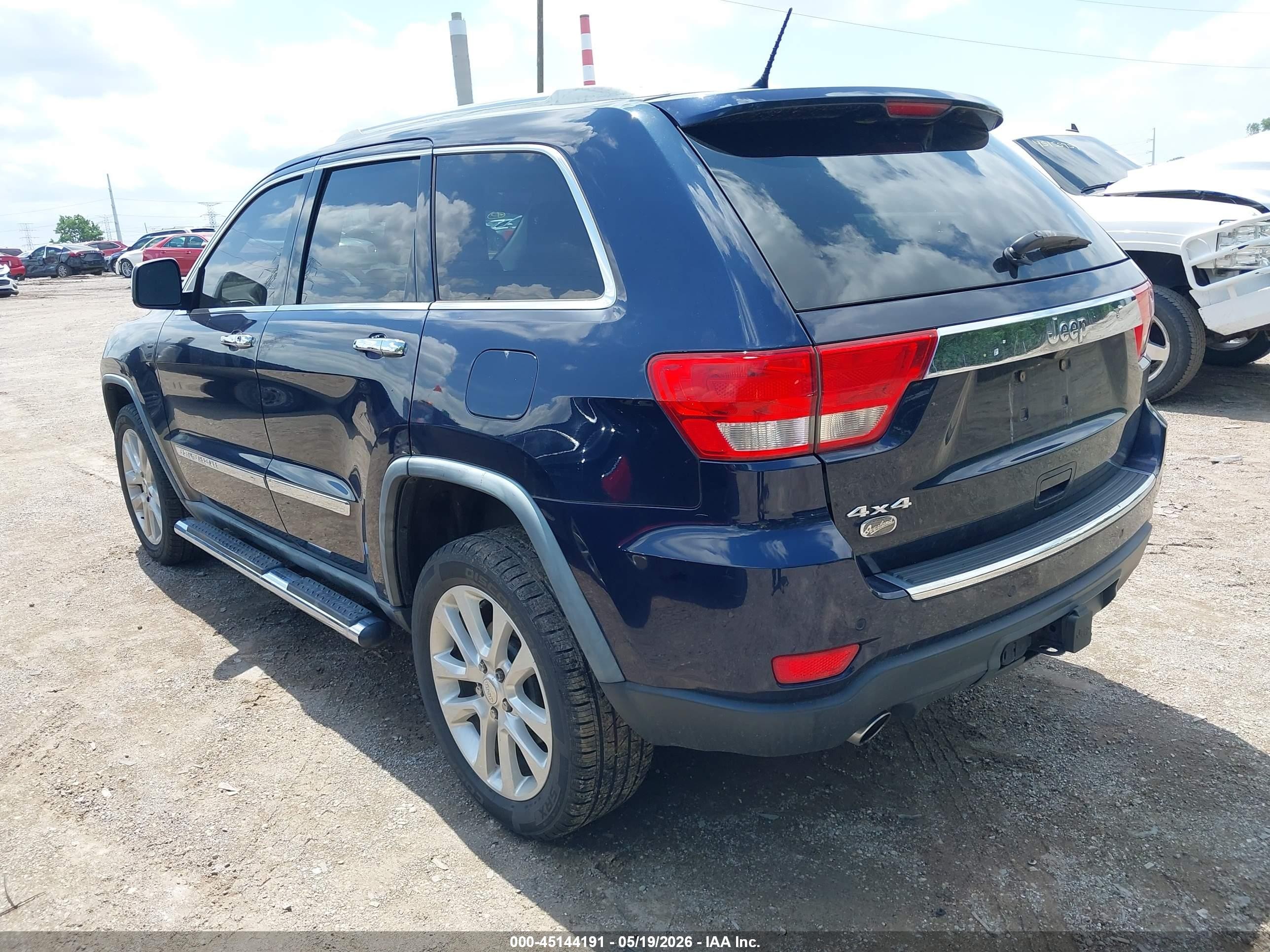 2012 Jeep Grand Cherokee Overland Dark Blue vin: 1C4RJFCT6CC200767