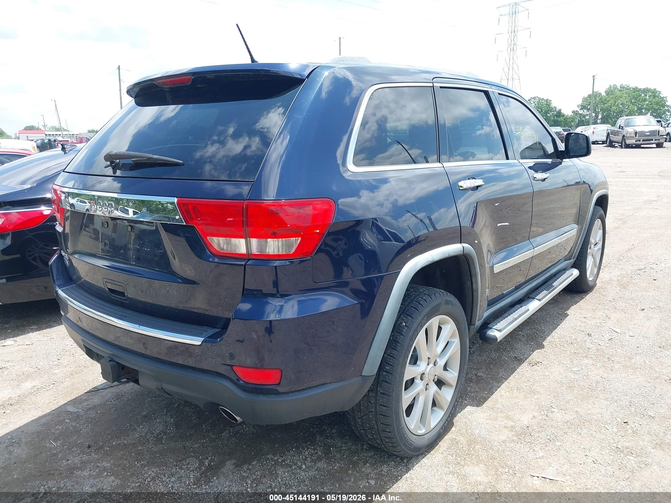 2012 Jeep Grand Cherokee Overland Dark Blue vin: 1C4RJFCT6CC200767