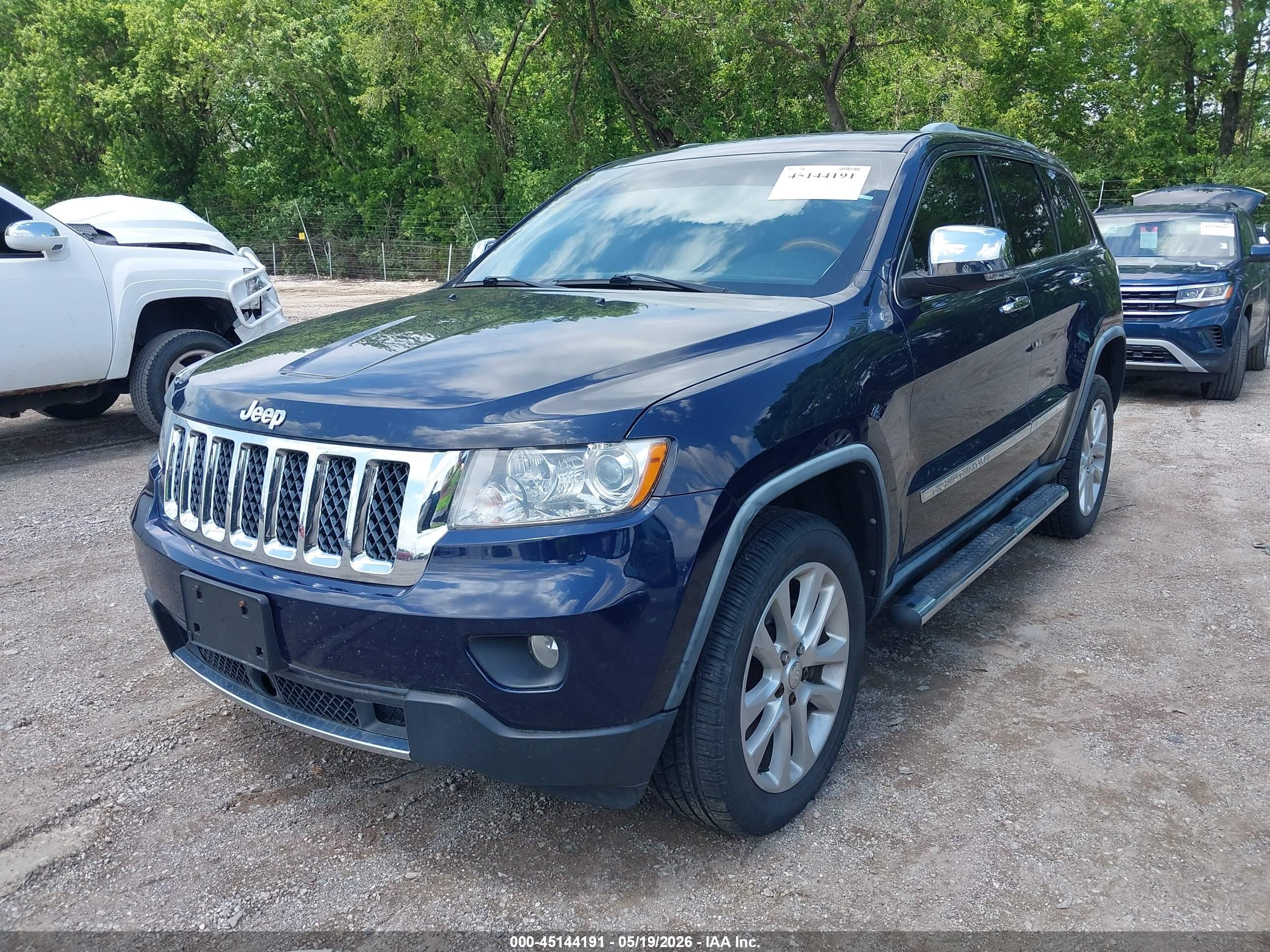 2012 Jeep Grand Cherokee Overland Dark Blue vin: 1C4RJFCT6CC200767