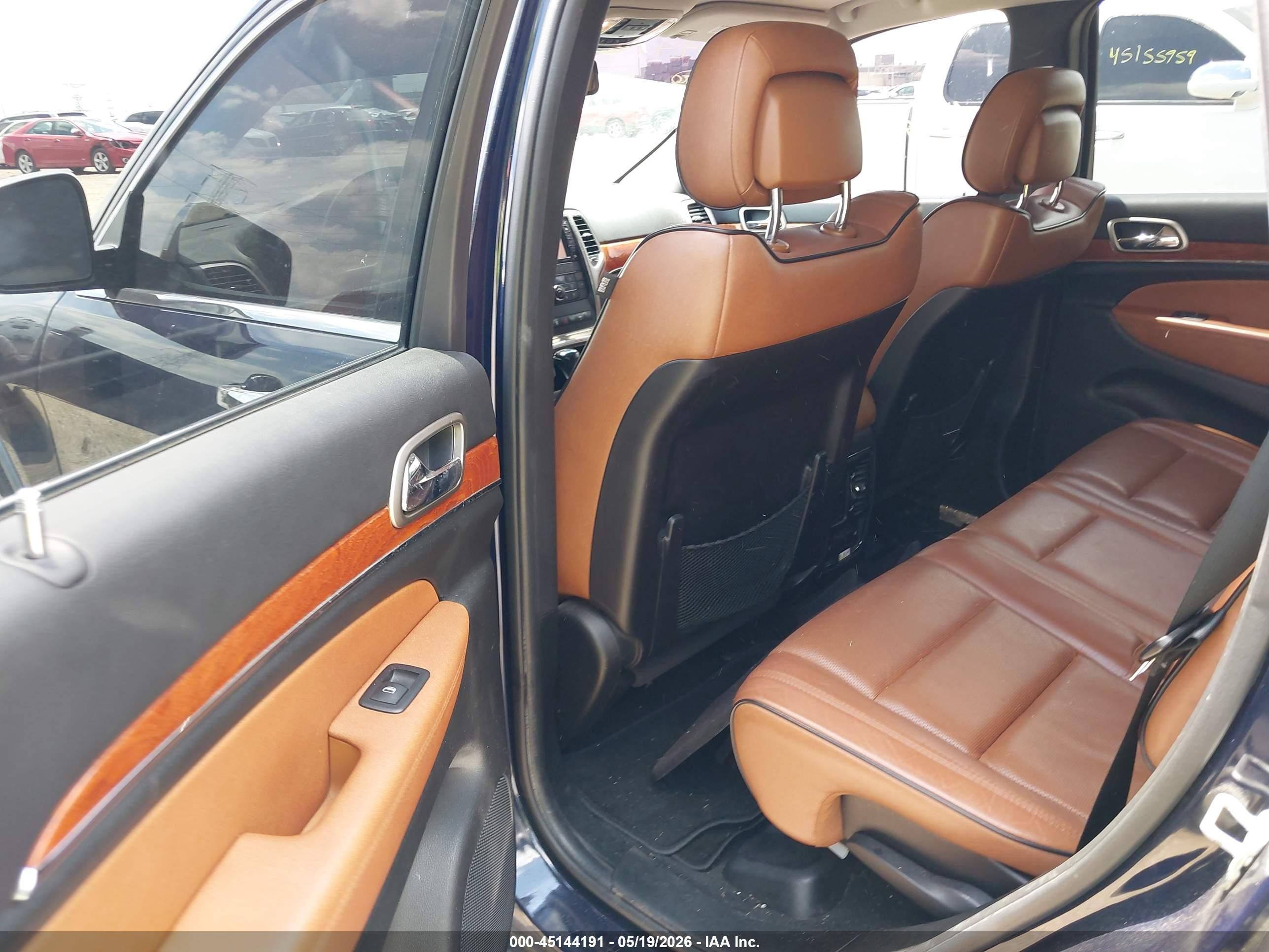 2012 Jeep Grand Cherokee Overland Dark Blue vin: 1C4RJFCT6CC200767