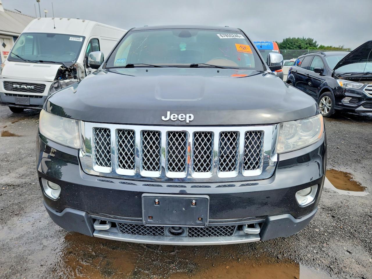 2012 Jeep Grand Cherokee Overland Black vin: 1C4RJFCT6CC269684
