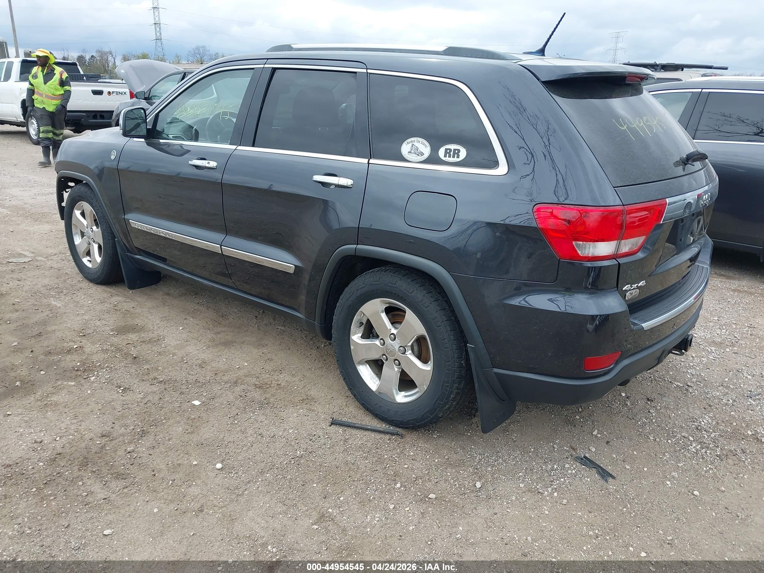 2012 Jeep Grand Cherokee Overland Gray vin: 1C4RJFCT6CC269989