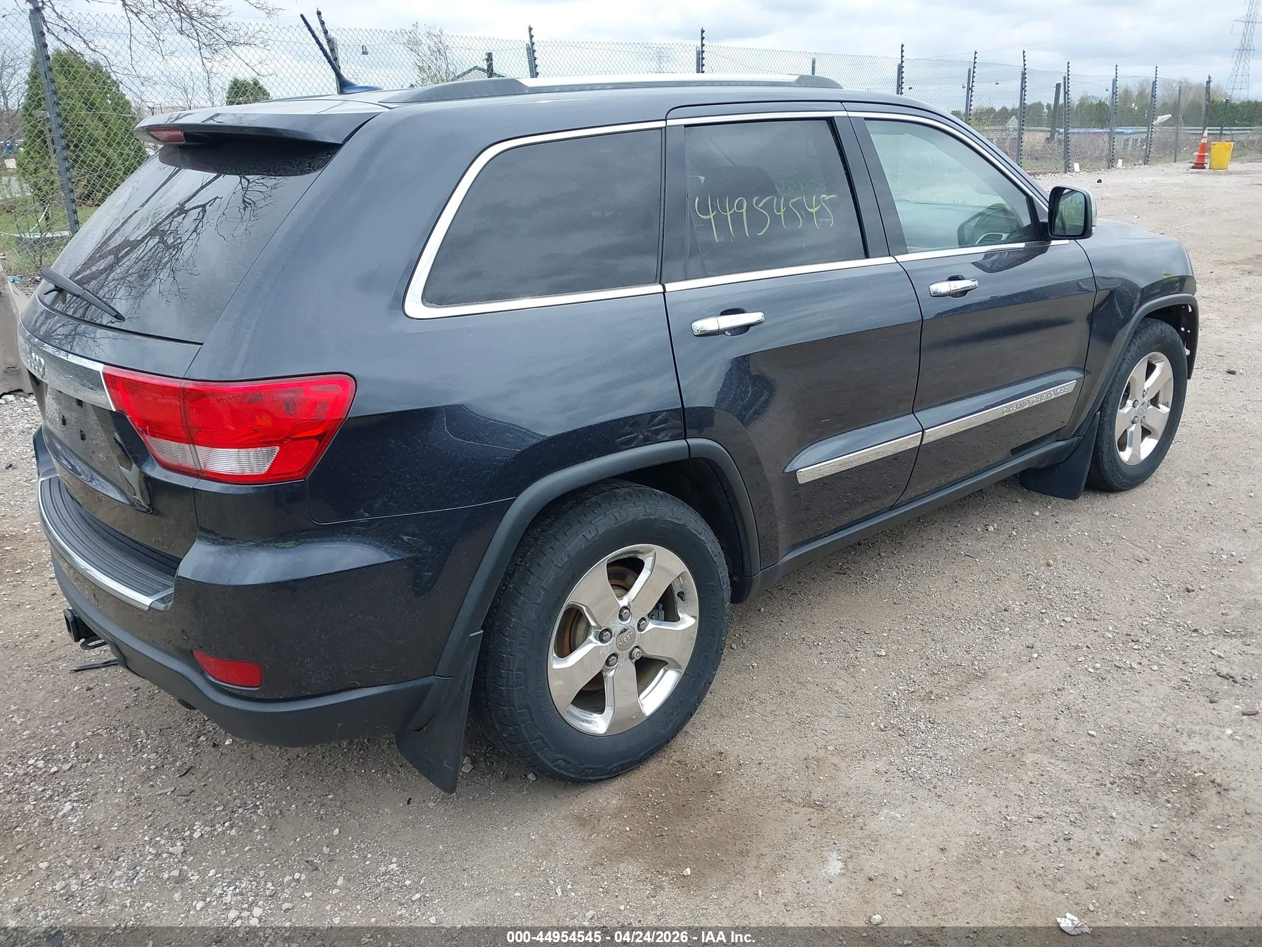 2012 Jeep Grand Cherokee Overland Gray vin: 1C4RJFCT6CC269989