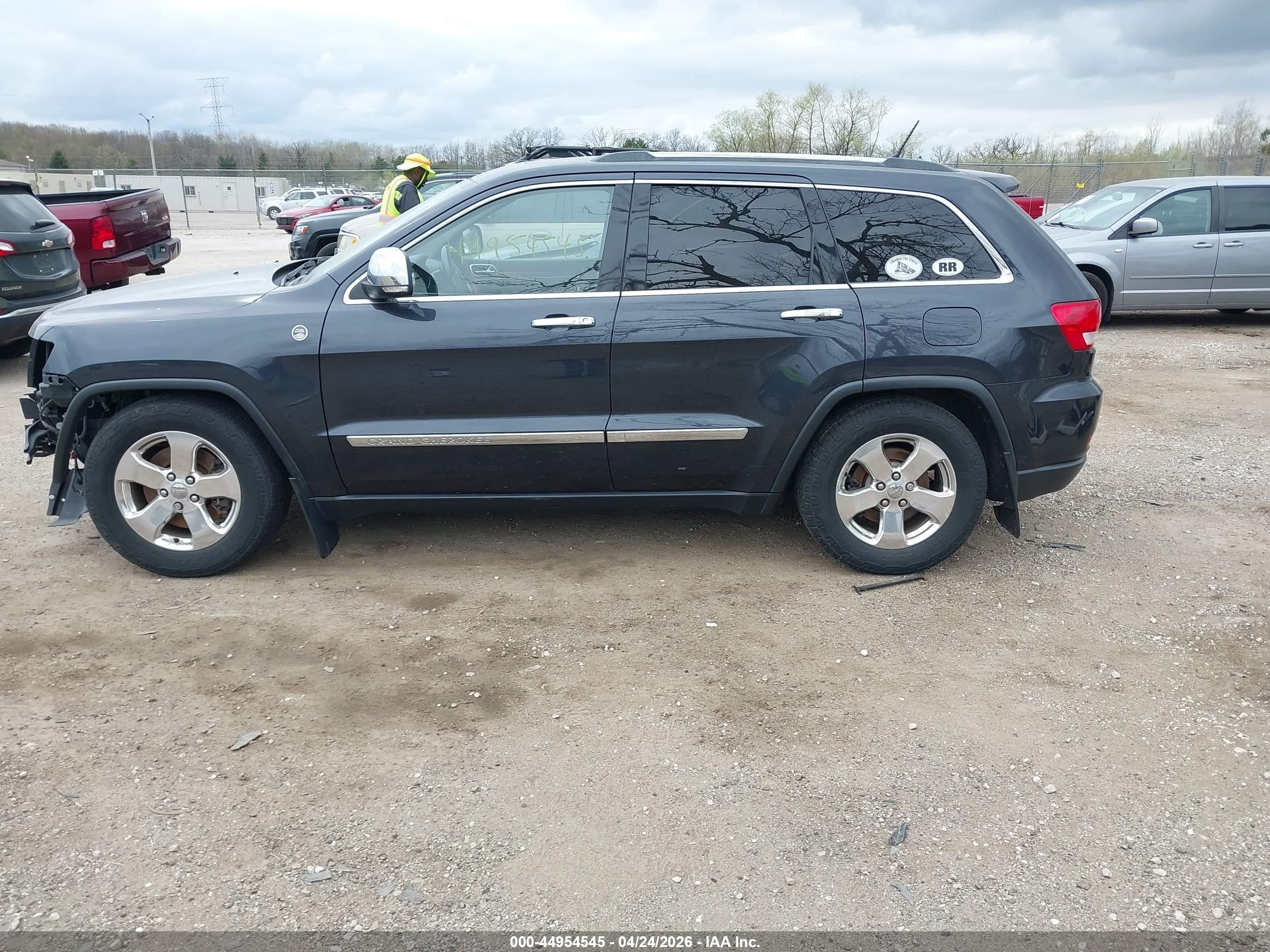 2012 Jeep Grand Cherokee Overland Gray vin: 1C4RJFCT6CC269989