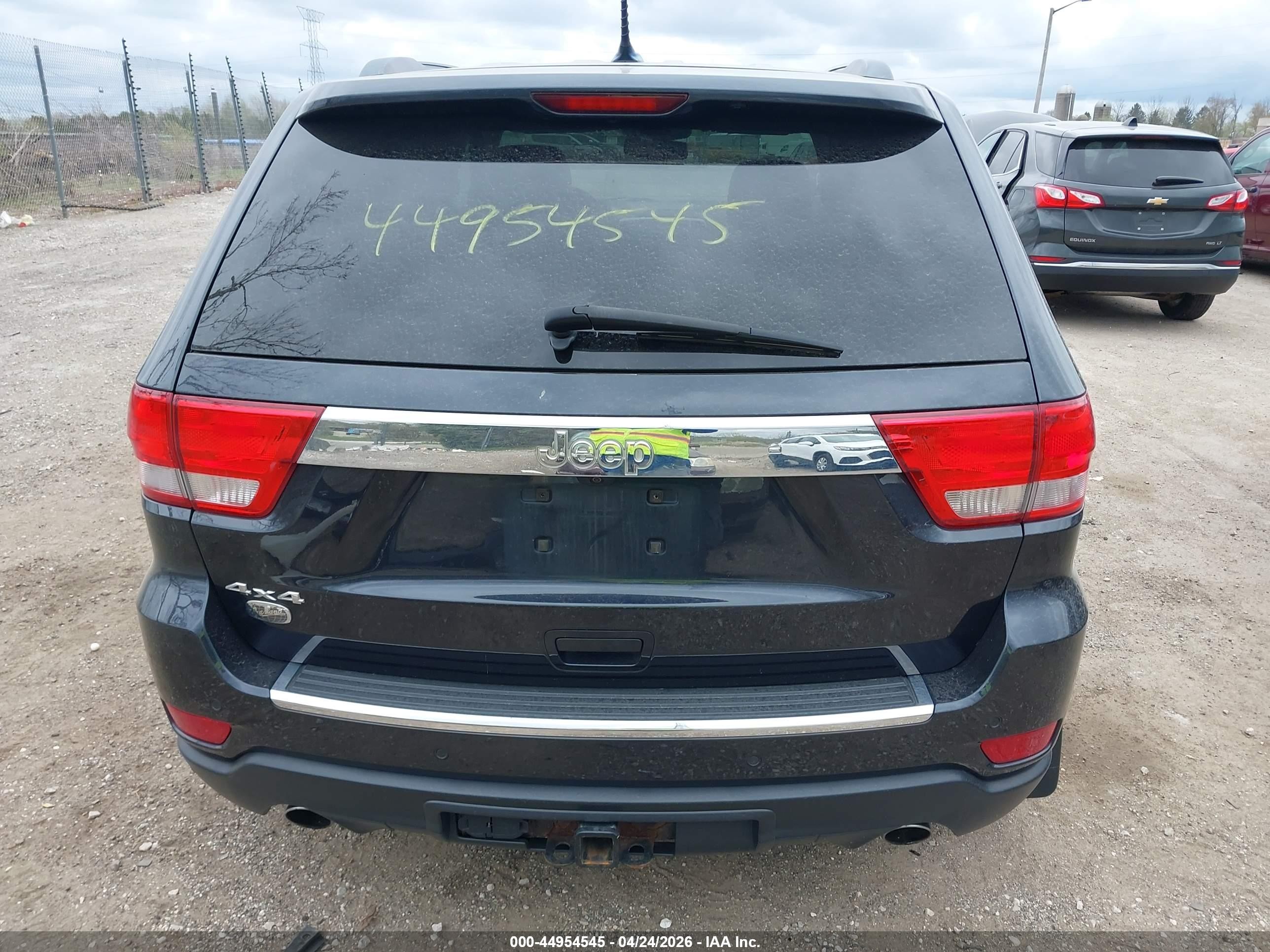 2012 Jeep Grand Cherokee Overland Gray vin: 1C4RJFCT6CC269989