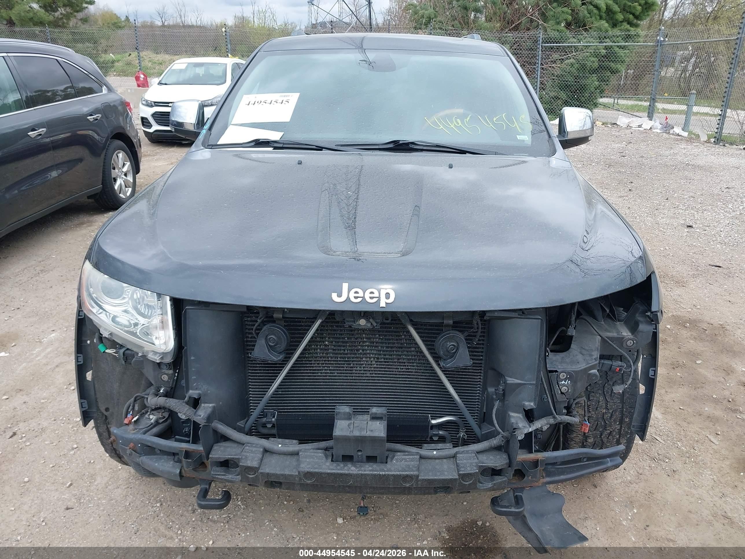 2012 Jeep Grand Cherokee Overland Gray vin: 1C4RJFCT6CC269989