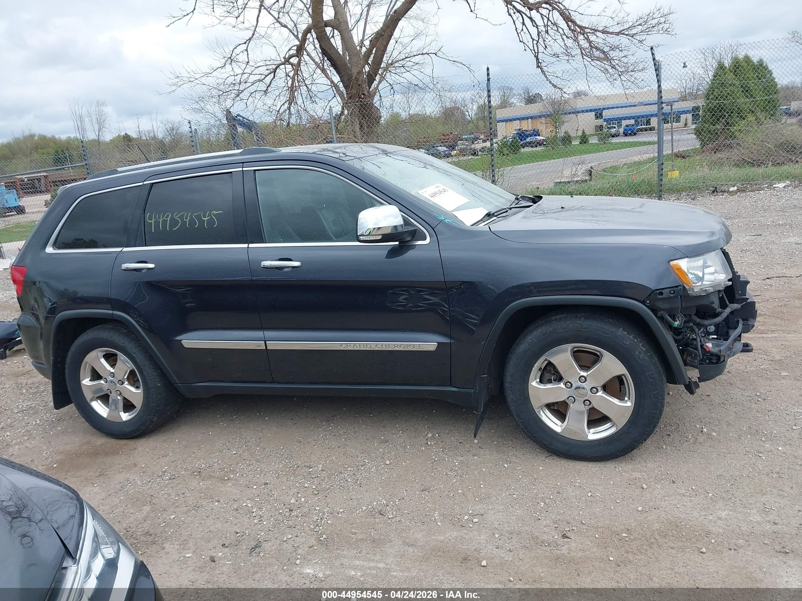 2012 Jeep Grand Cherokee Overland Gray vin: 1C4RJFCT6CC269989