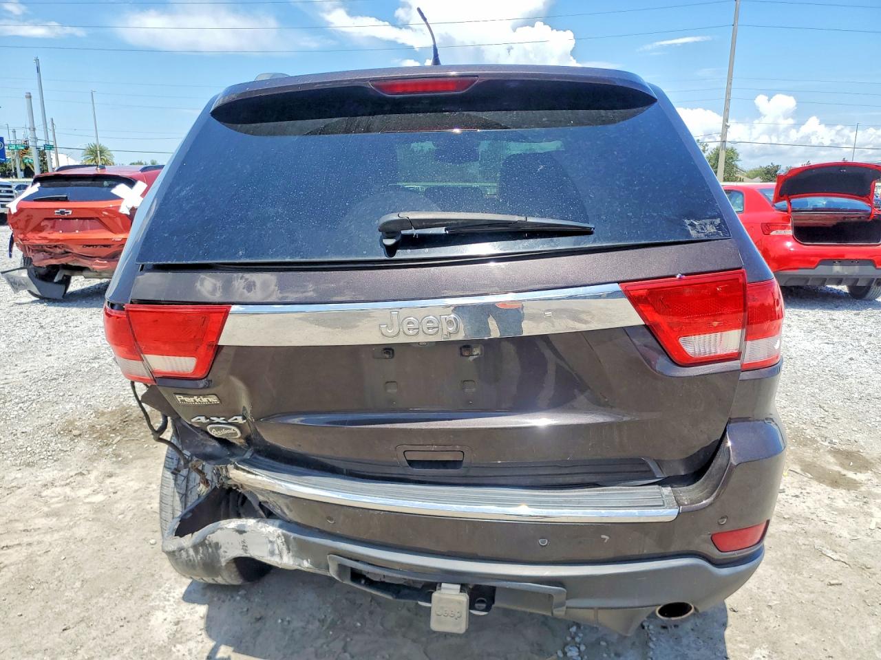 2012 Jeep Grand Cherokee Overland Maroon vin: 1C4RJFCT6CC279955