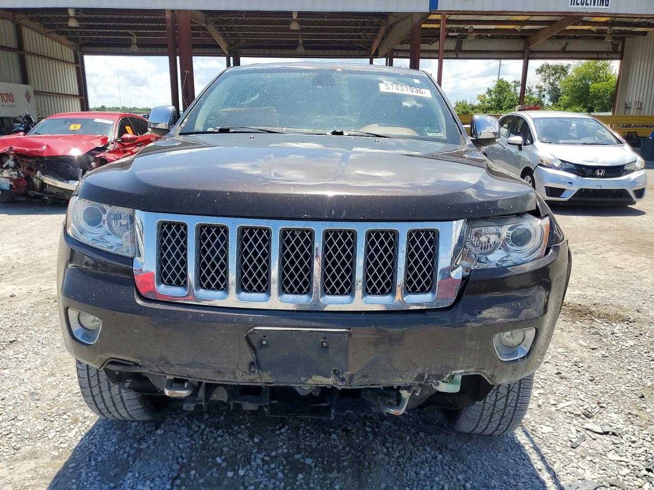 2012 Jeep Grand Cherokee Overland Maroon vin: 1C4RJFCT6CC279955