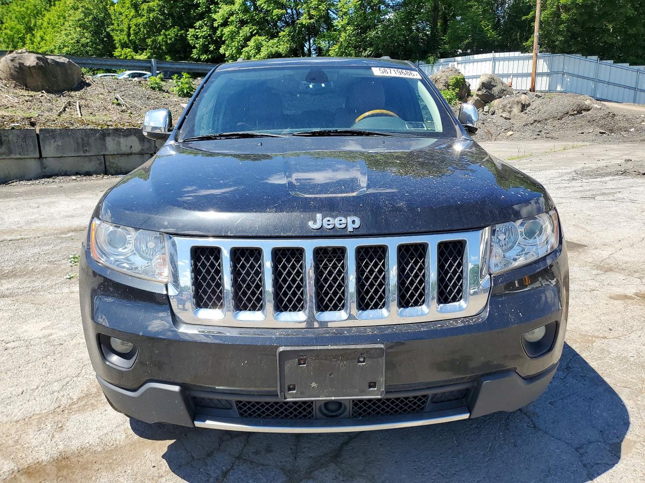 2013 Jeep Grand Cherokee Overland Black vin: 1C4RJFCT6DC644619
