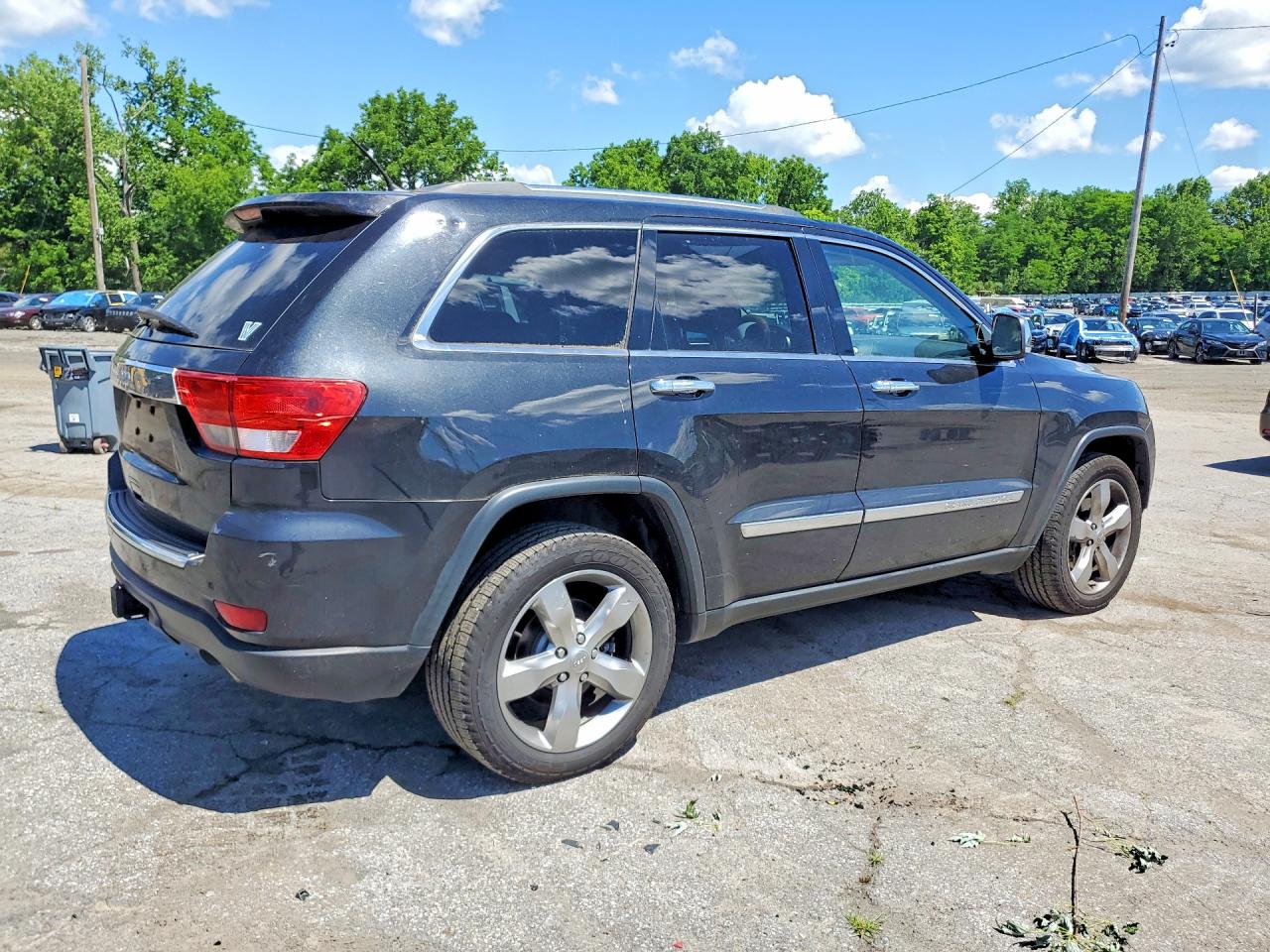 2013 Jeep Grand Cherokee Overland Black vin: 1C4RJFCT6DC644619