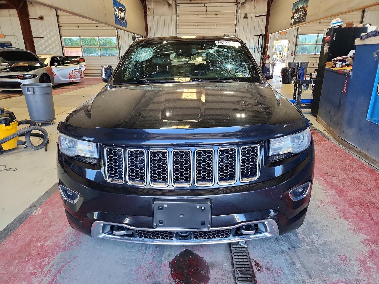 2014 Jeep Grand Cherokee Overland Black vin: 1C4RJFCT6EC146177