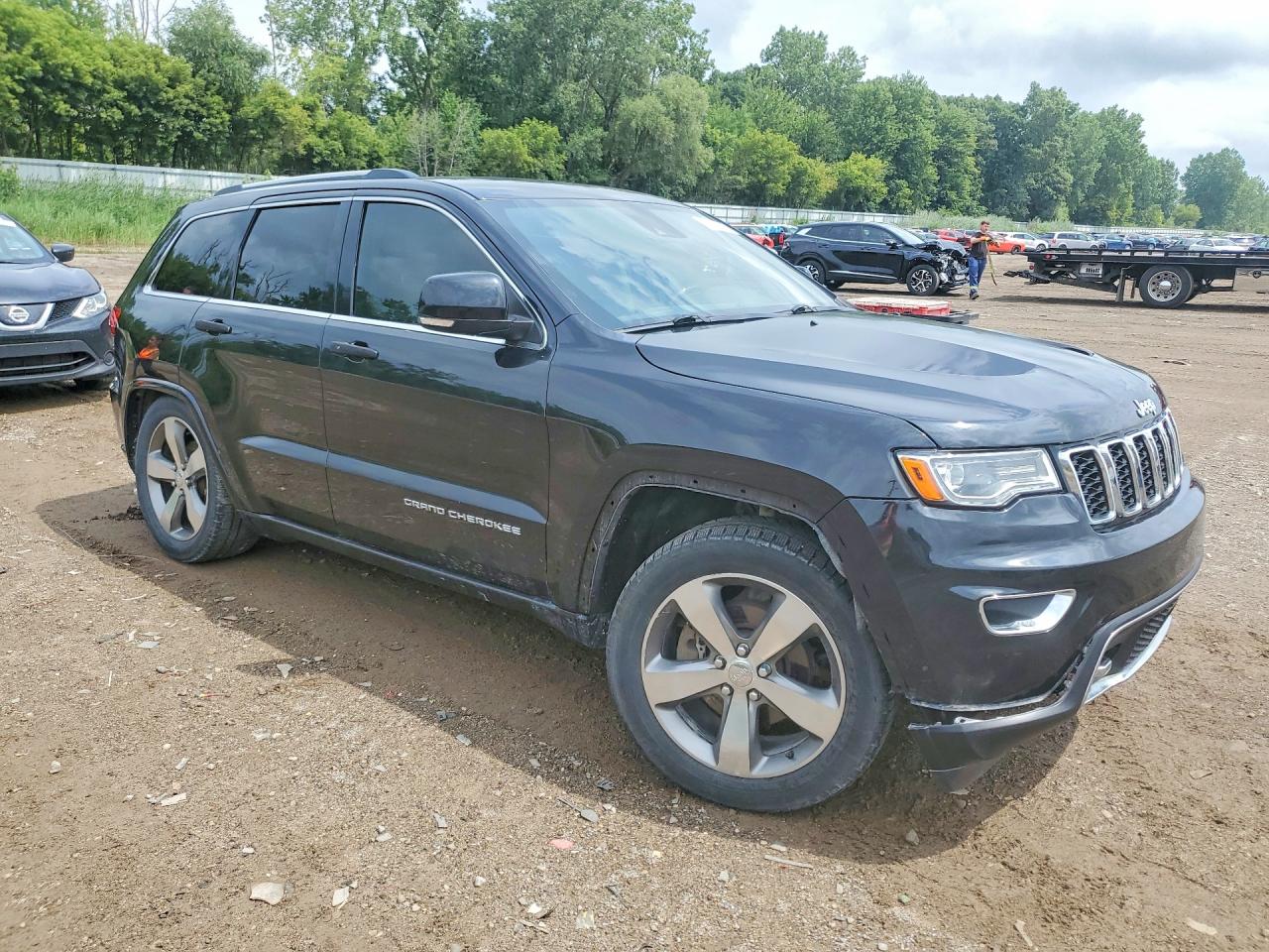 2014 Jeep Grand Cherokee Overland Gray vin: 1C4RJFCT6EC452912
