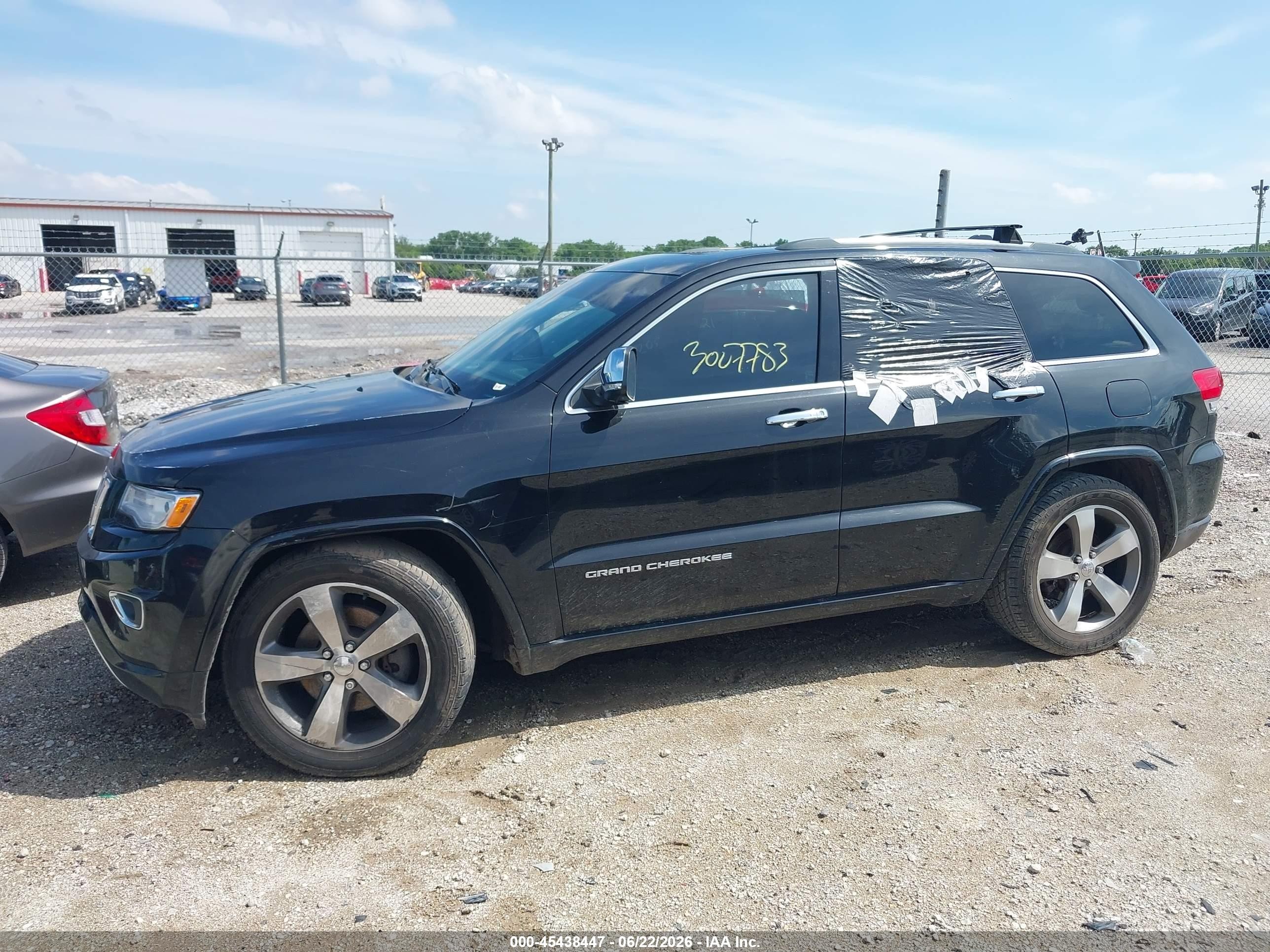 2015 Jeep Grand Cherokee Overland Black vin: 1C4RJFCT6FC632909