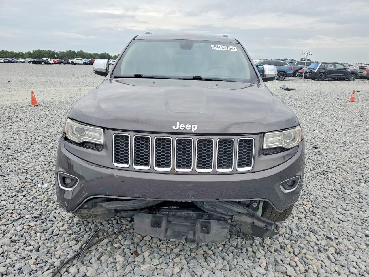 2015 Jeep Grand Cherokee Overland Gray vin: 1C4RJFCT6FC769123