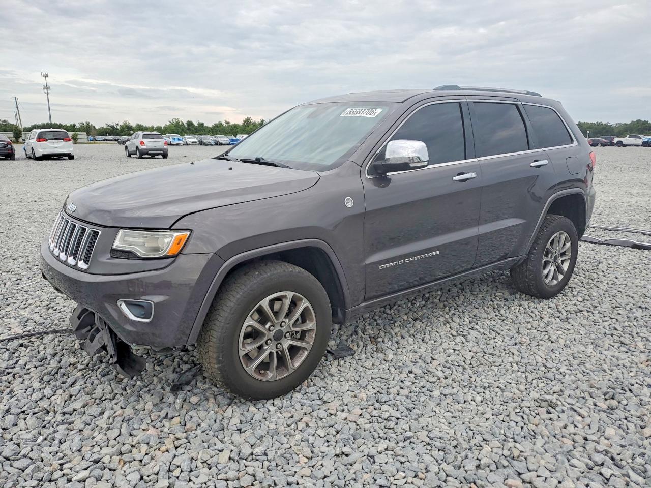 2015 Jeep Grand Cherokee Overland Gray vin: 1C4RJFCT6FC769123