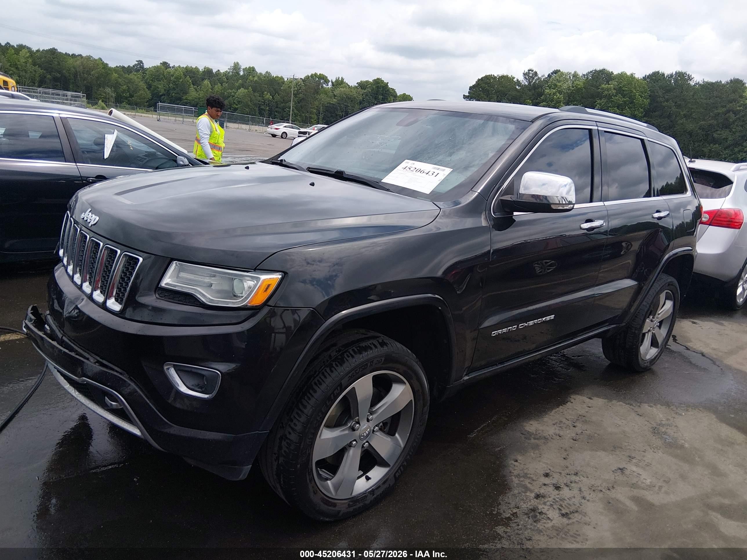 2015 Jeep Grand Cherokee Overland Black vin: 1C4RJFCT6FC943935