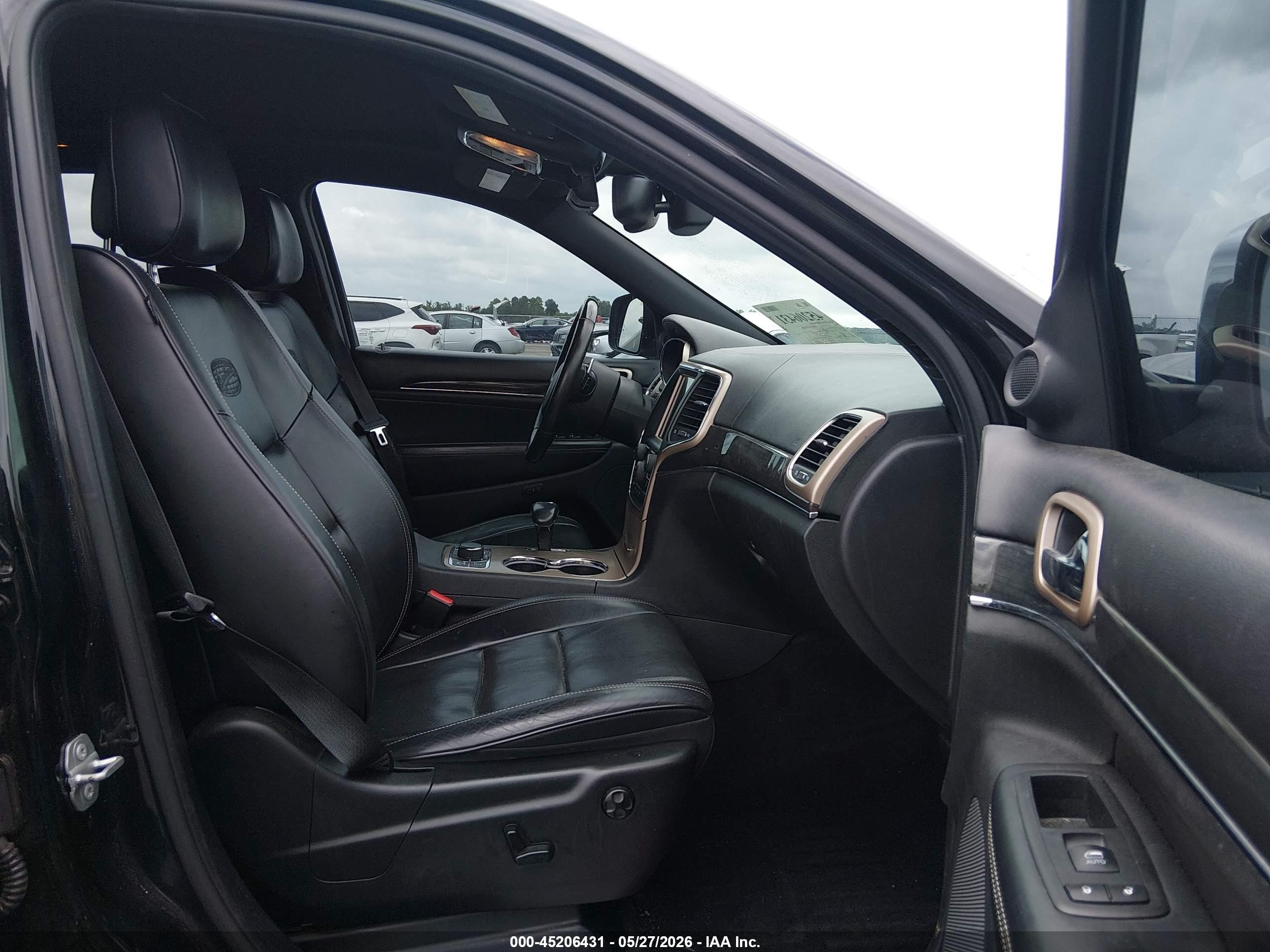 2015 Jeep Grand Cherokee Overland Black vin: 1C4RJFCT6FC943935