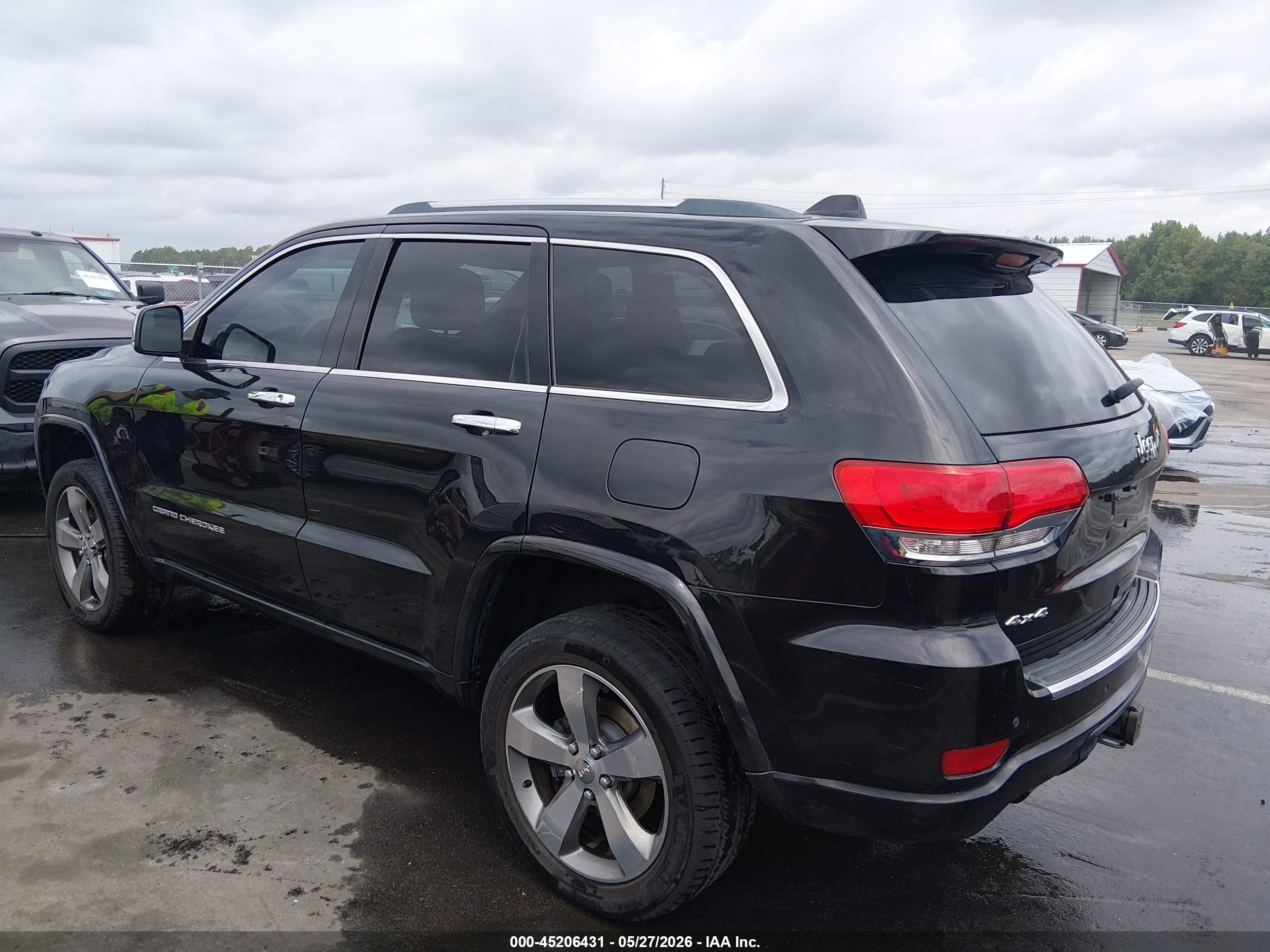 2015 Jeep Grand Cherokee Overland Black vin: 1C4RJFCT6FC943935