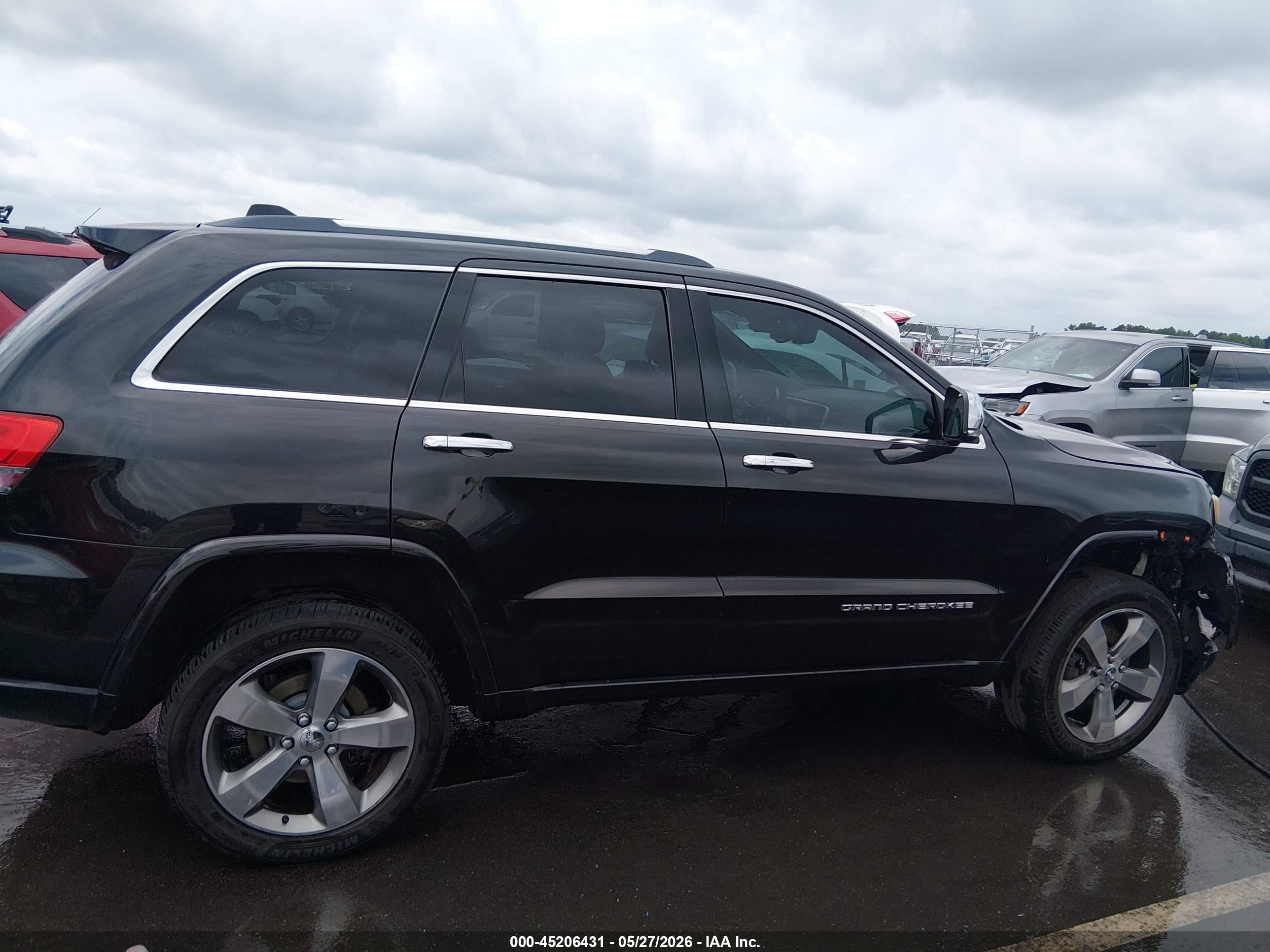 2015 Jeep Grand Cherokee Overland Black vin: 1C4RJFCT6FC943935