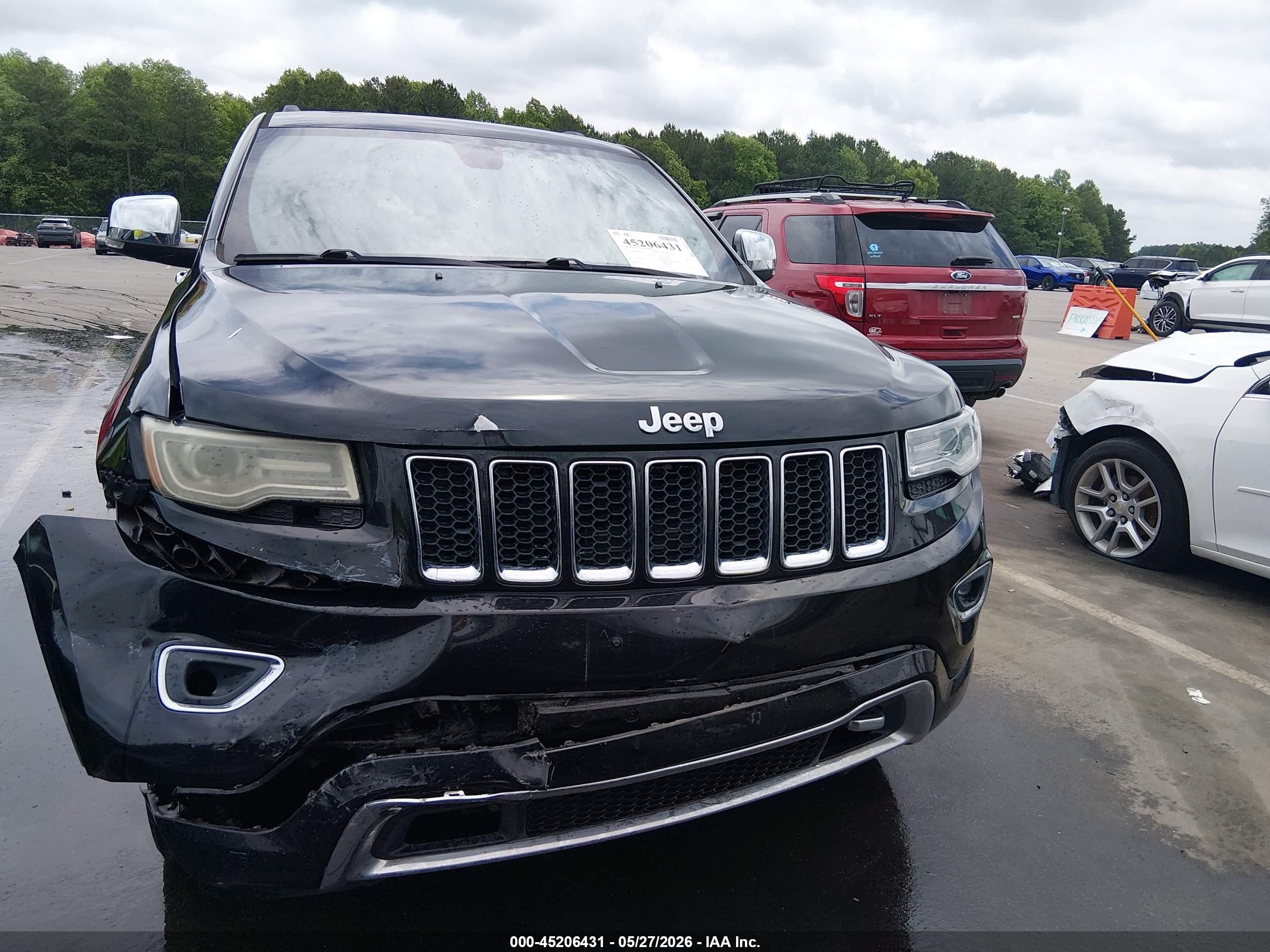 2015 Jeep Grand Cherokee Overland Black vin: 1C4RJFCT6FC943935