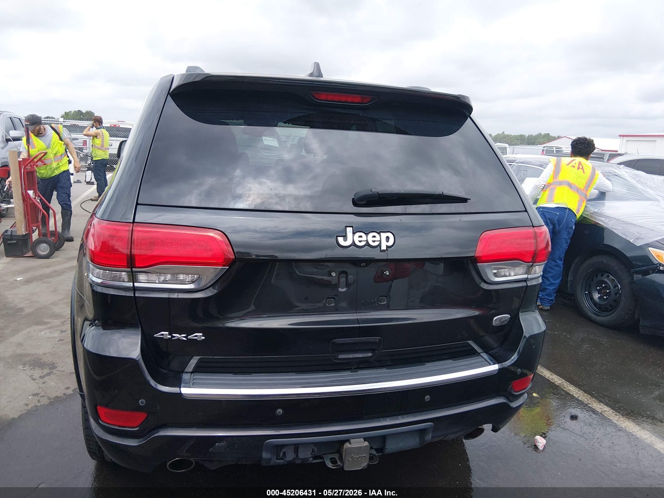 2015 Jeep Grand Cherokee Overland Black vin: 1C4RJFCT6FC943935