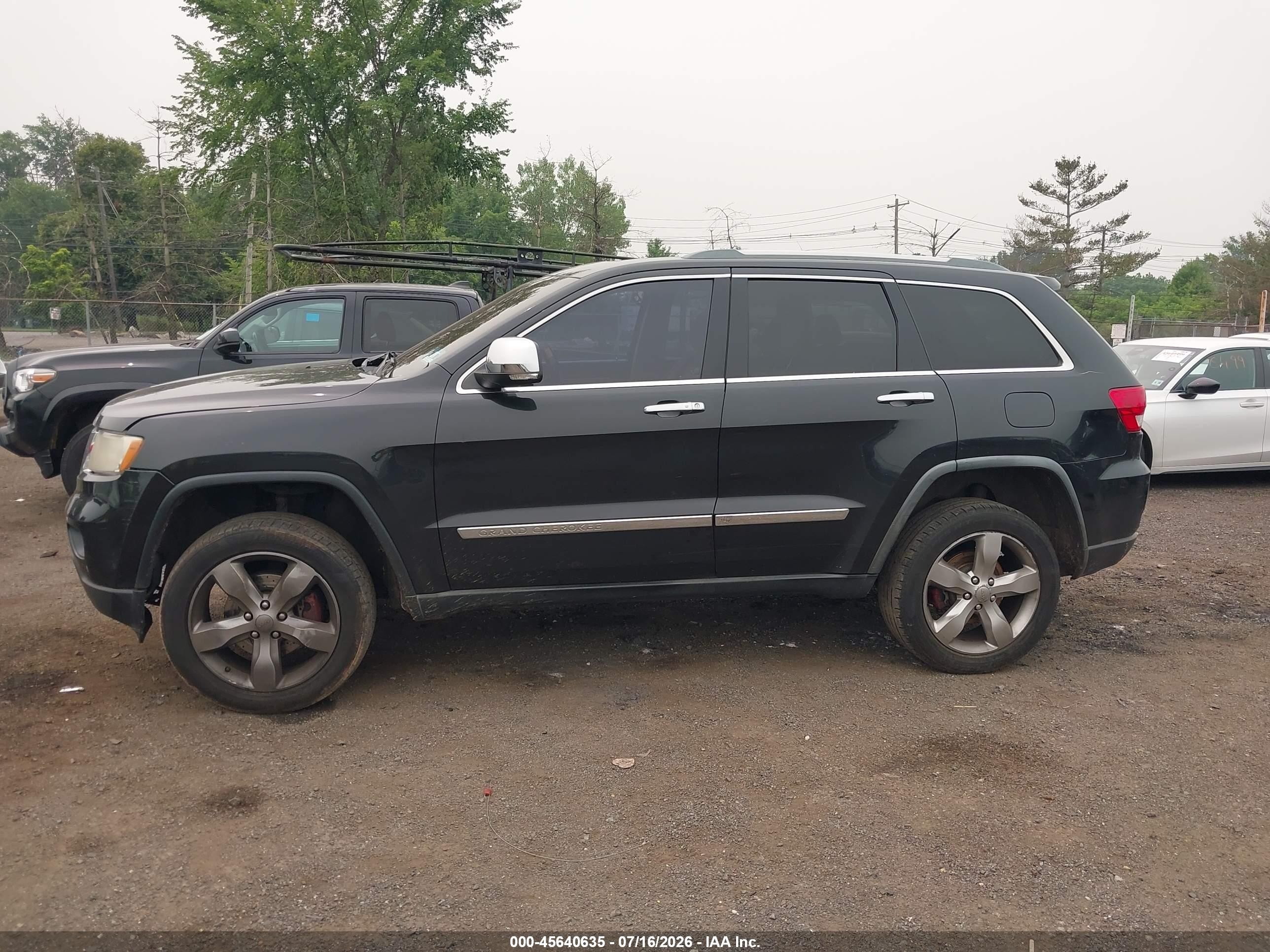 2012 Jeep Grand Cherokee Overland Черный vin: 1C4RJFCT7CC124203