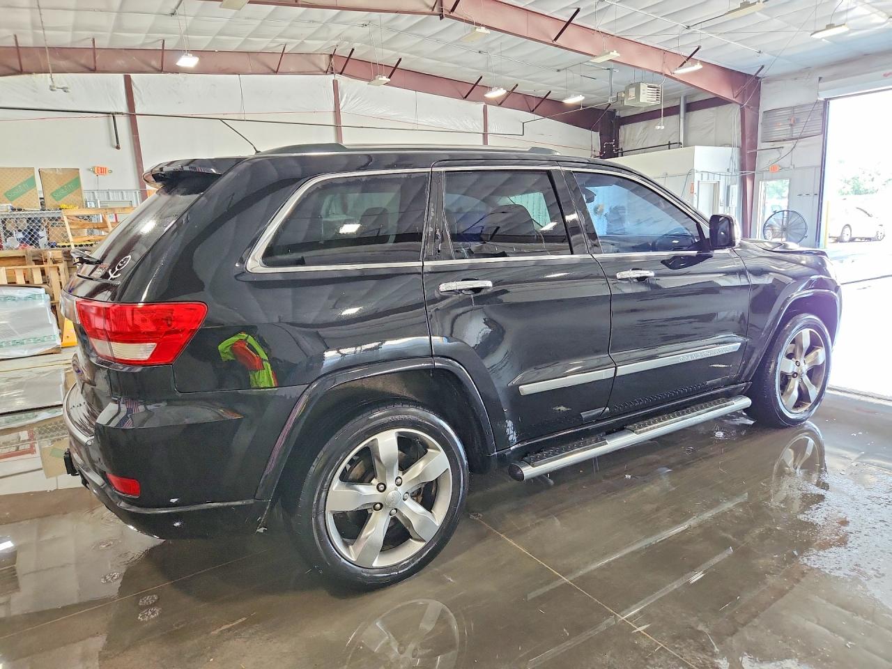 2012 Jeep Grand Cherokee Overland Black vin: 1C4RJFCT7CC135363