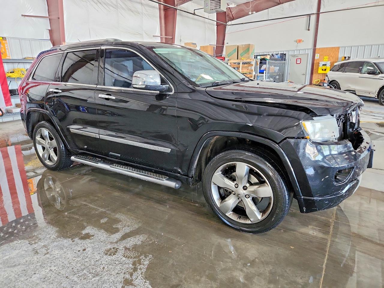 2012 Jeep Grand Cherokee Overland Black vin: 1C4RJFCT7CC135363