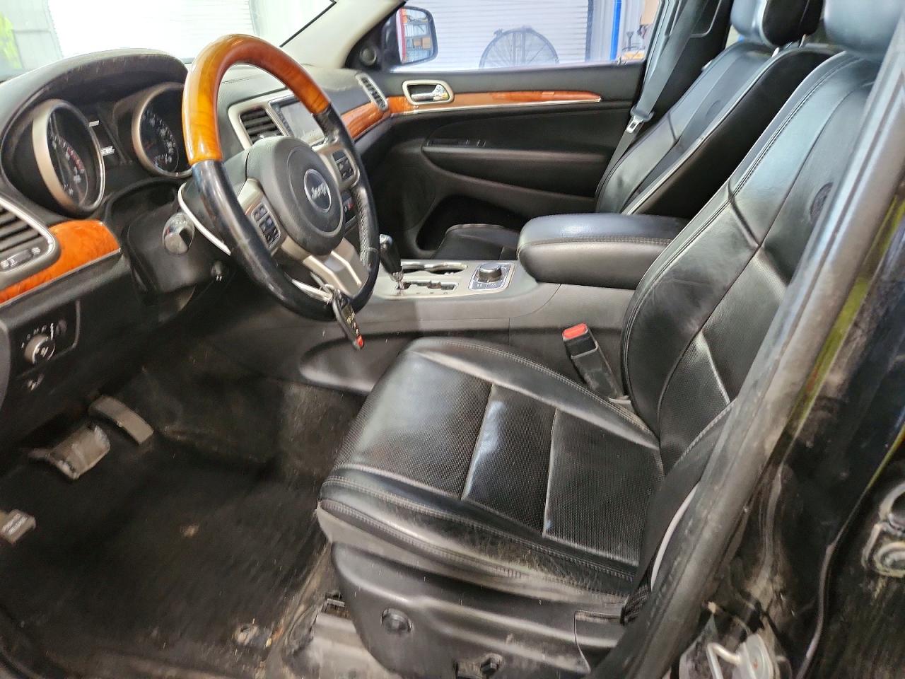 2012 Jeep Grand Cherokee Overland Black vin: 1C4RJFCT7CC135363
