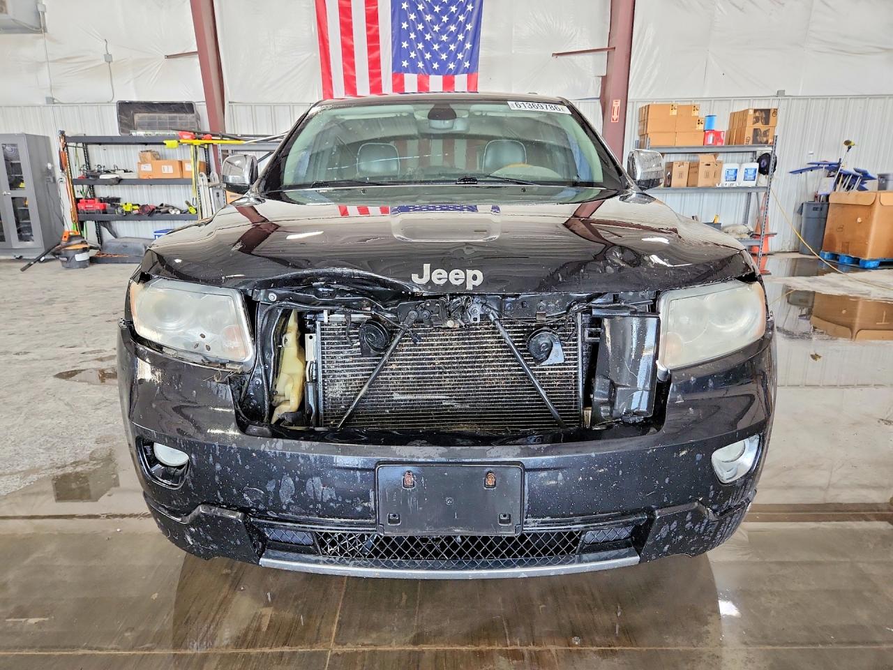 2012 Jeep Grand Cherokee Overland Black vin: 1C4RJFCT7CC135363