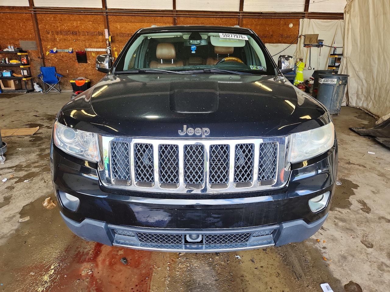 2012 Jeep Grand Cherokee Overland Black vin: 1C4RJFCT7CC162076