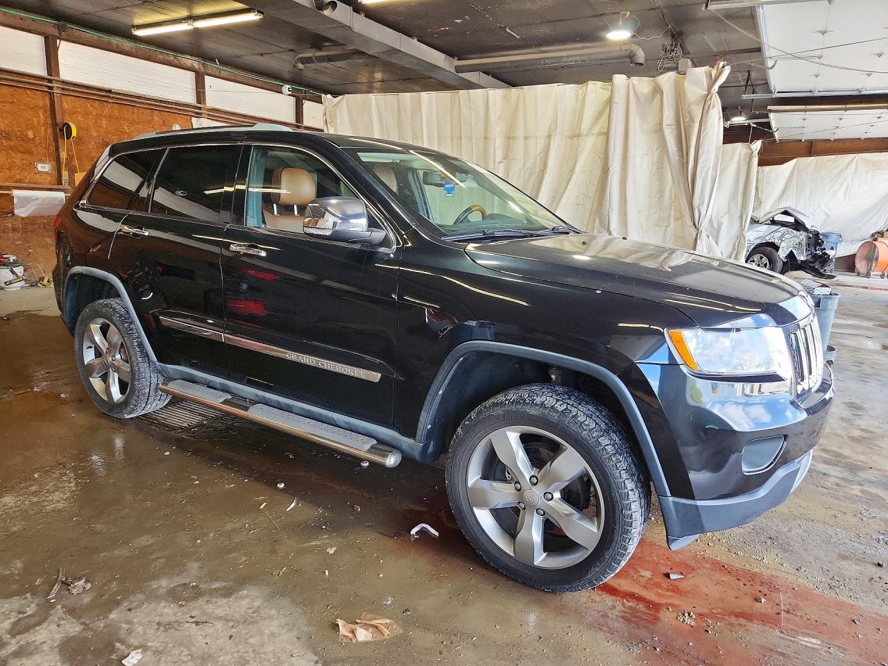 2012 Jeep Grand Cherokee Overland Black vin: 1C4RJFCT7CC162076