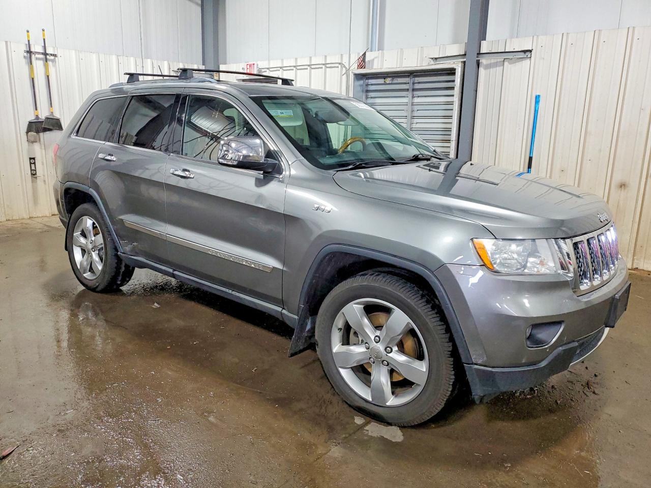 2012 Jeep Grand Cherokee Overland Silver vin: 1C4RJFCT7CC194204