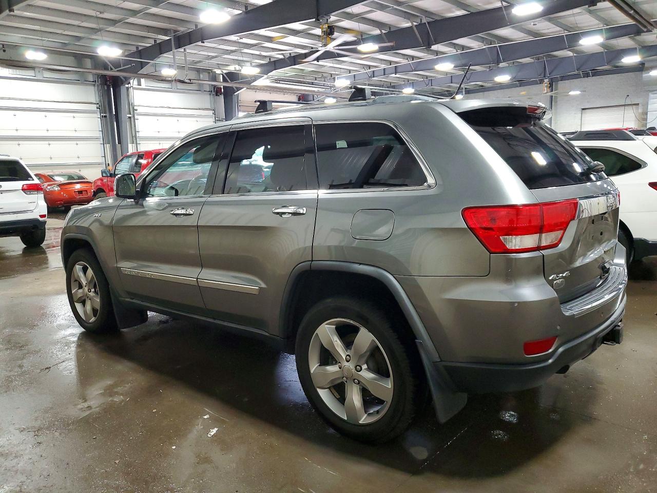 2012 Jeep Grand Cherokee Overland Silver vin: 1C4RJFCT7CC194204