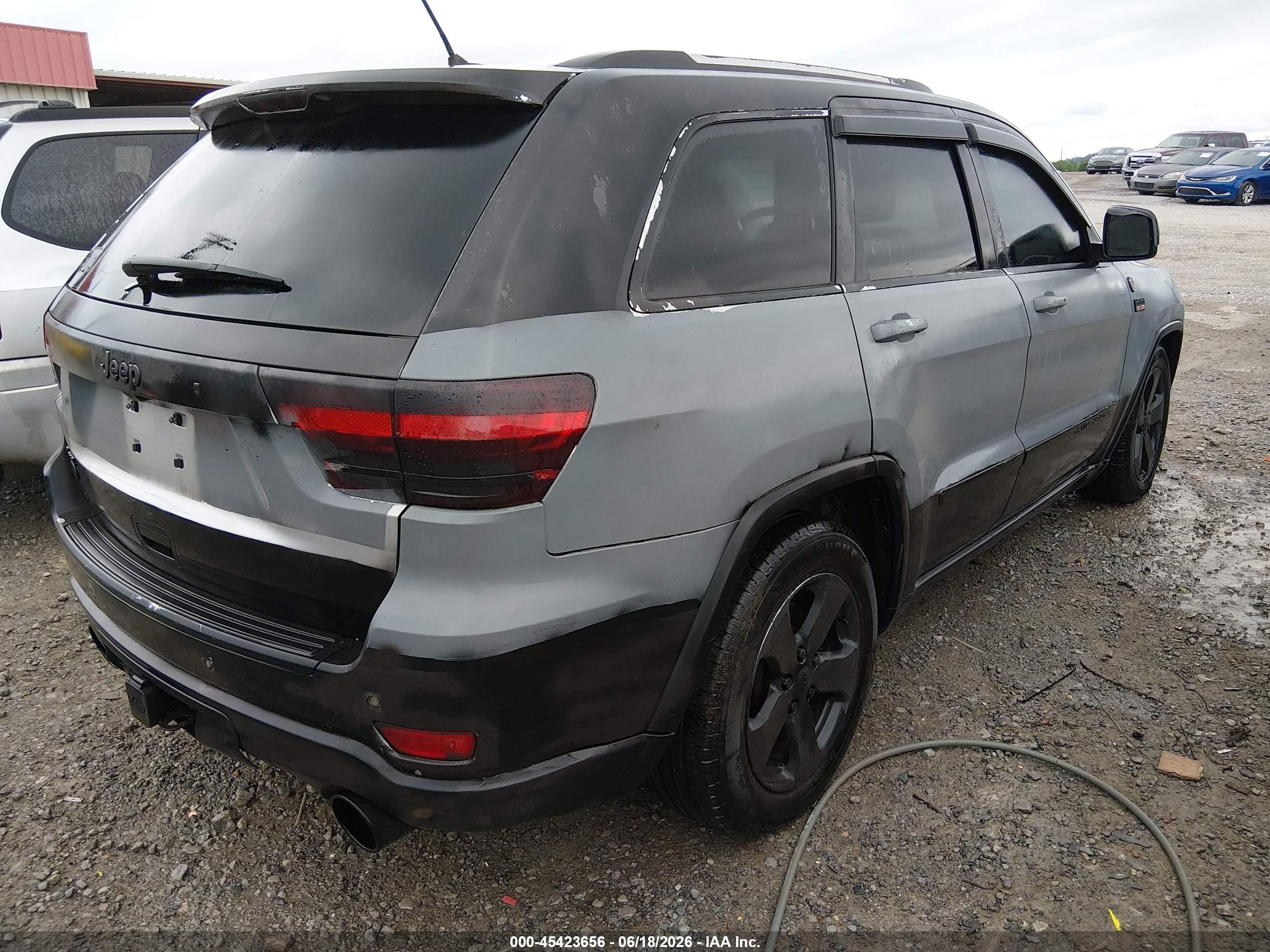 2012 Jeep Grand Cherokee Overland Gray vin: 1C4RJFCT7CC352024