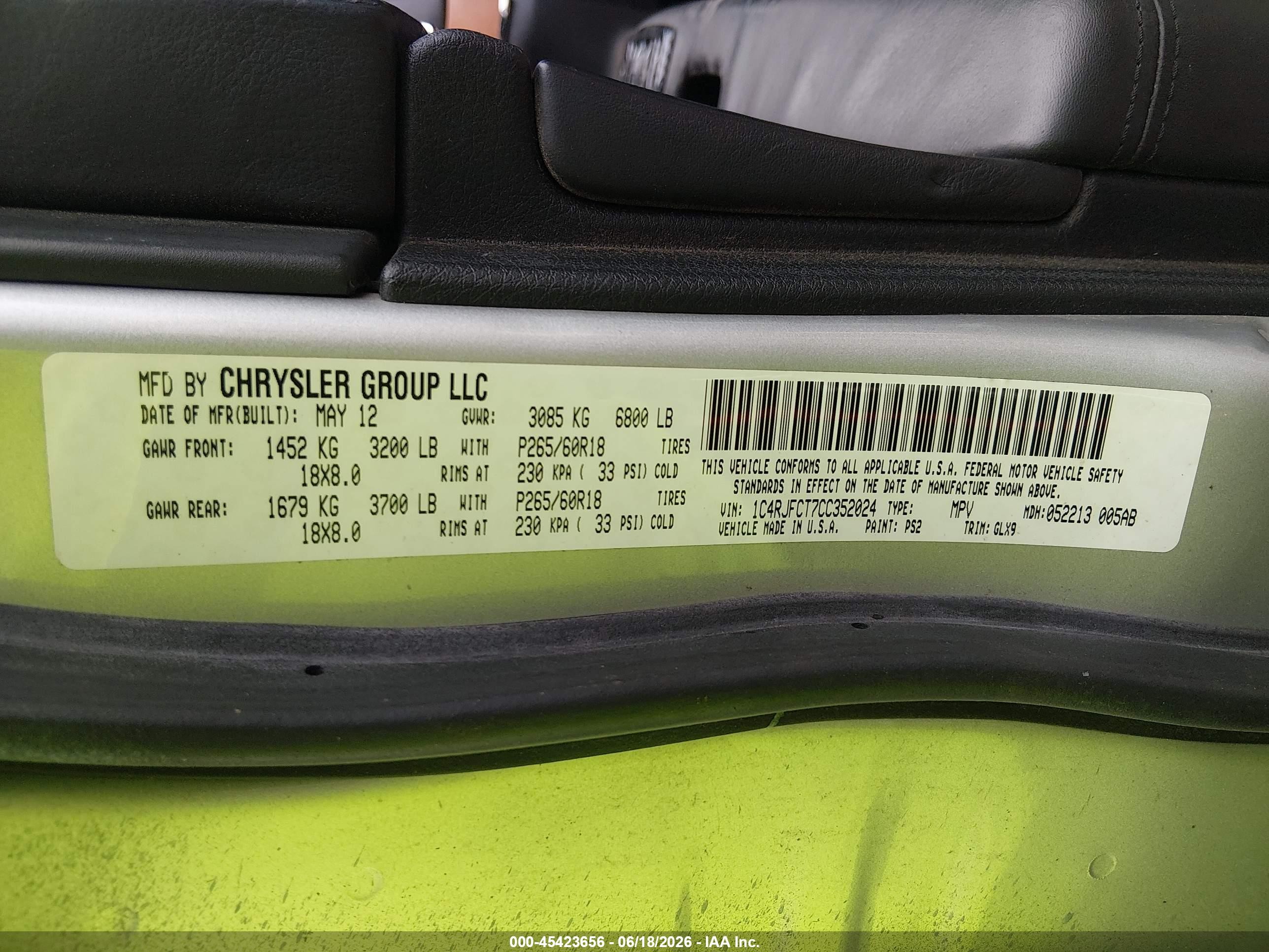 2012 Jeep Grand Cherokee Overland Gray vin: 1C4RJFCT7CC352024