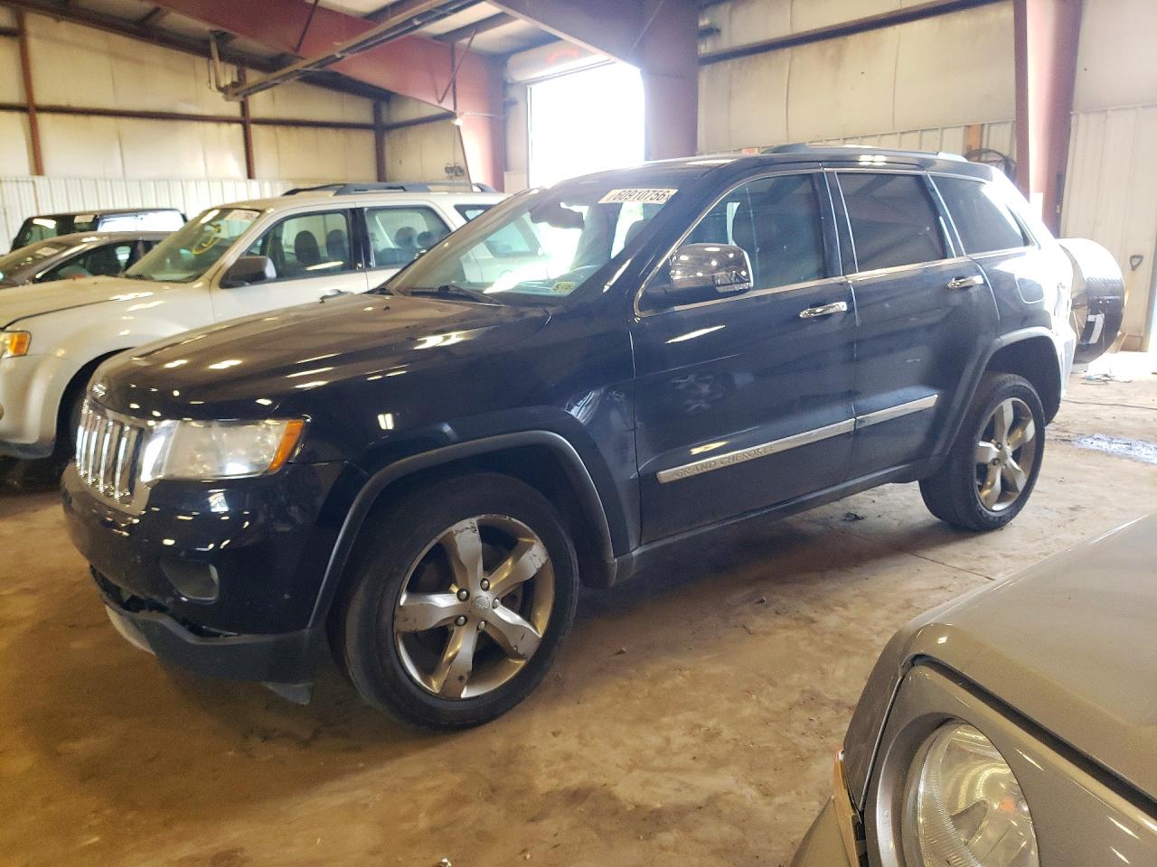 2013 Jeep Grand Cherokee Overland Blue vin: 1C4RJFCT7DC596662