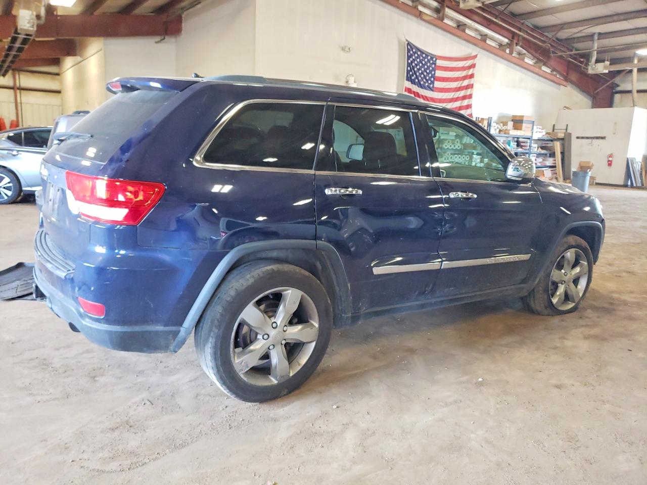 2013 Jeep Grand Cherokee Overland Blue vin: 1C4RJFCT7DC596662