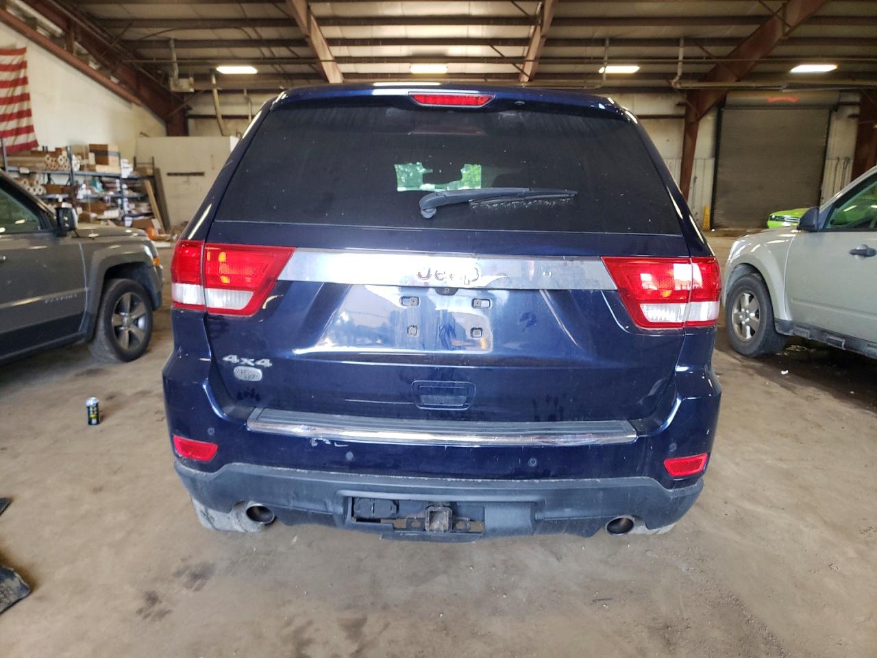 2013 Jeep Grand Cherokee Overland Blue vin: 1C4RJFCT7DC596662