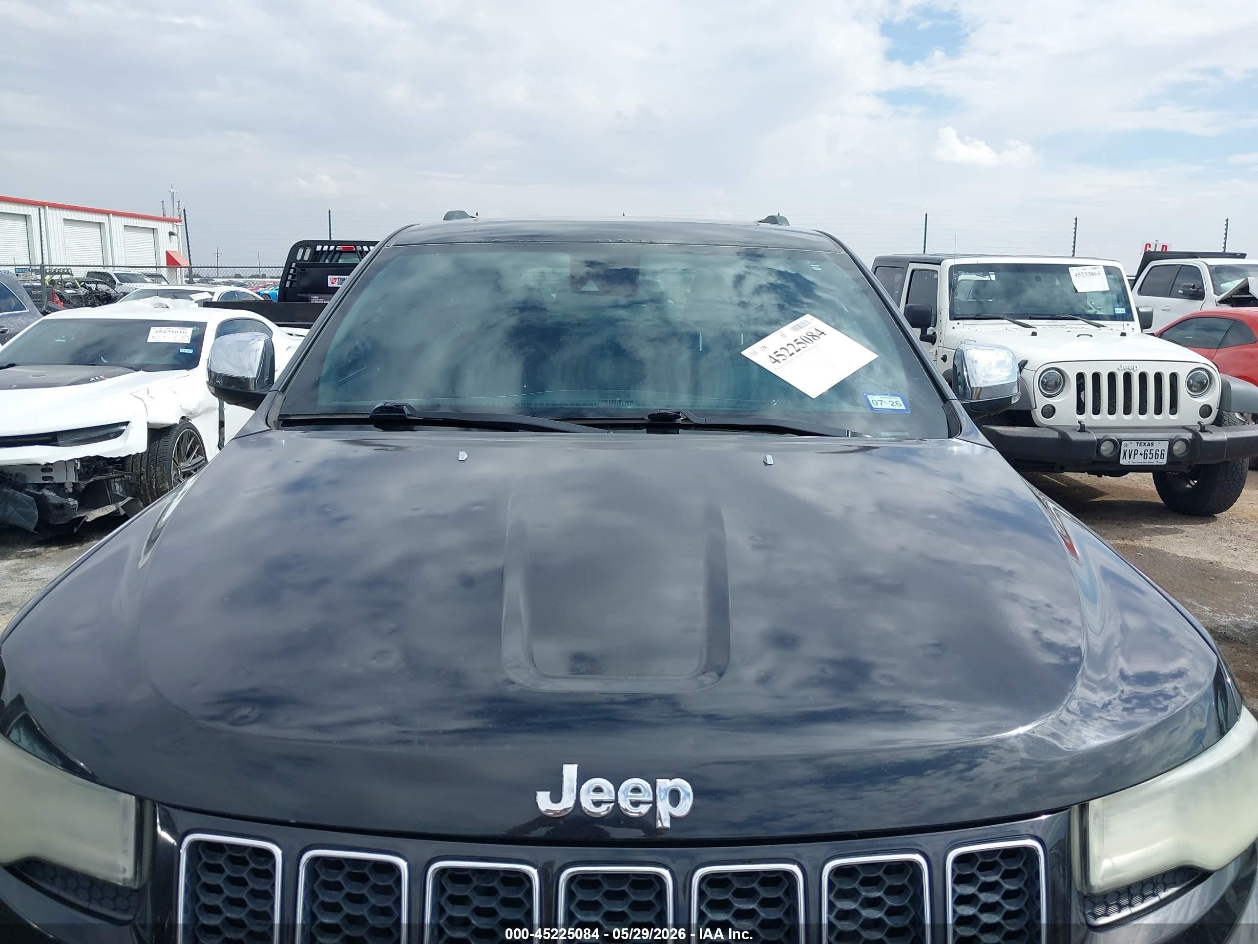 2014 Jeep Grand Cherokee Overland Black vin: 1C4RJFCT7EC105847