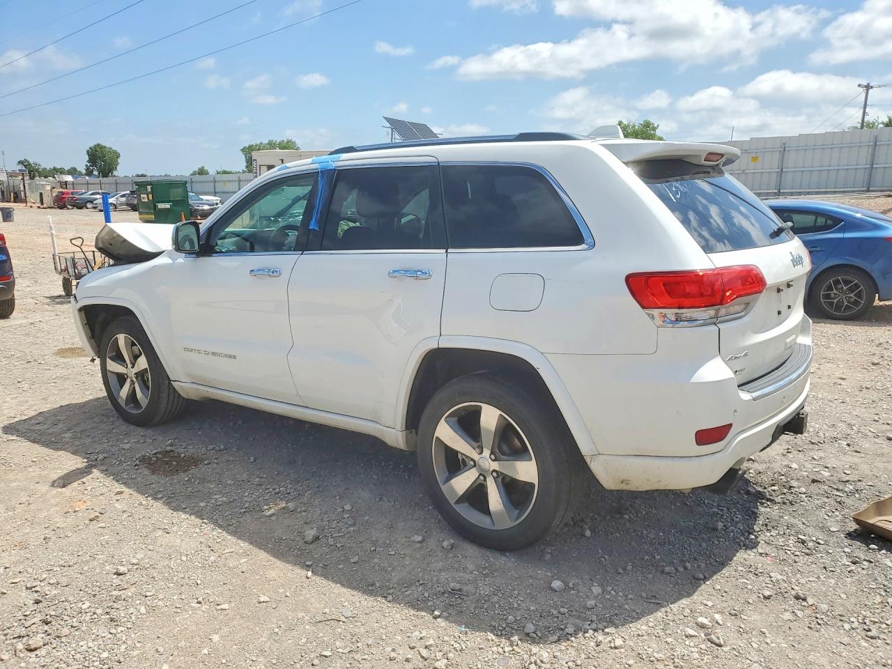 2014 Jeep Grand Cherokee Overland White vin: 1C4RJFCT7EC321360