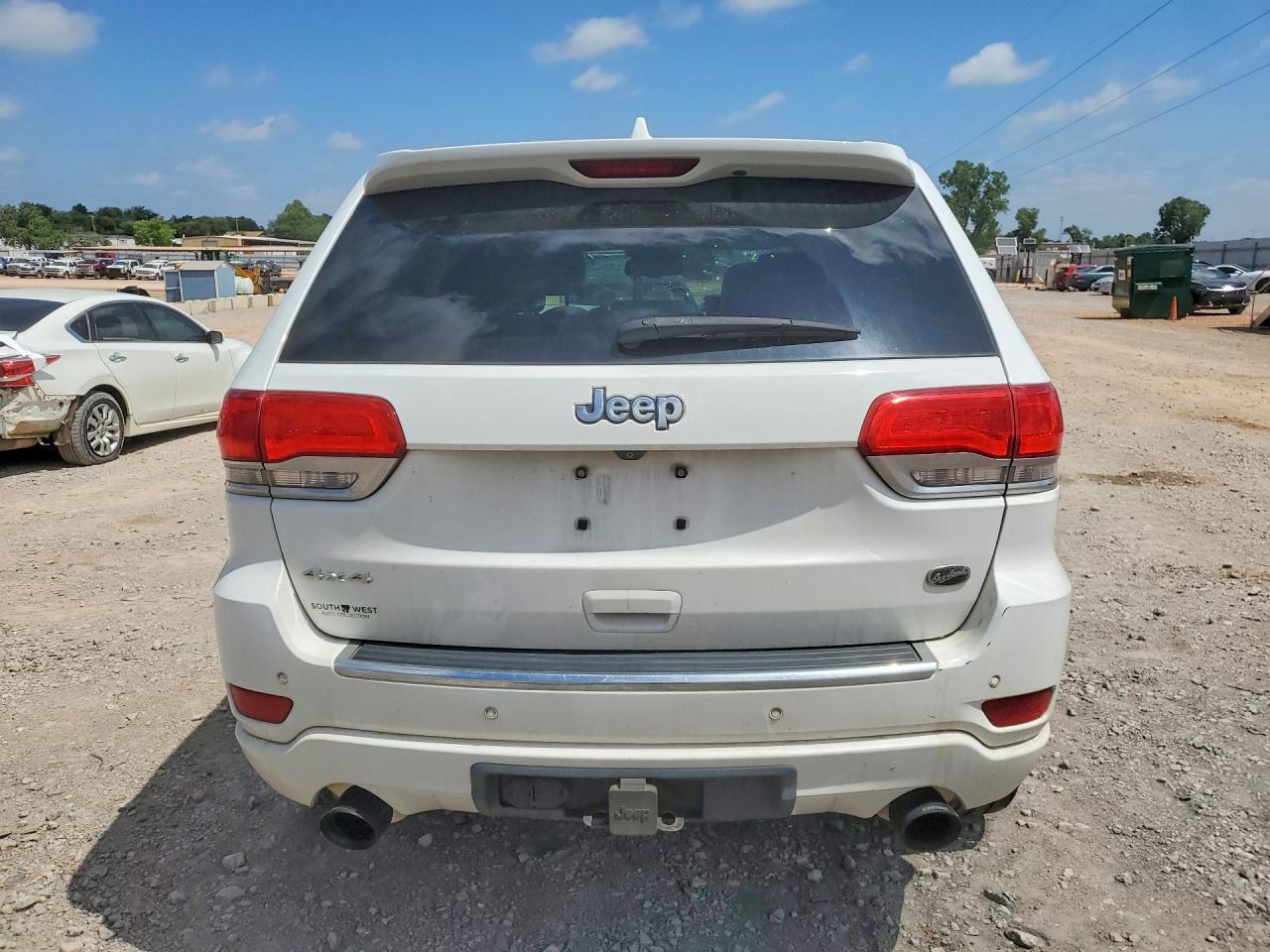 2014 Jeep Grand Cherokee Overland White vin: 1C4RJFCT7EC321360