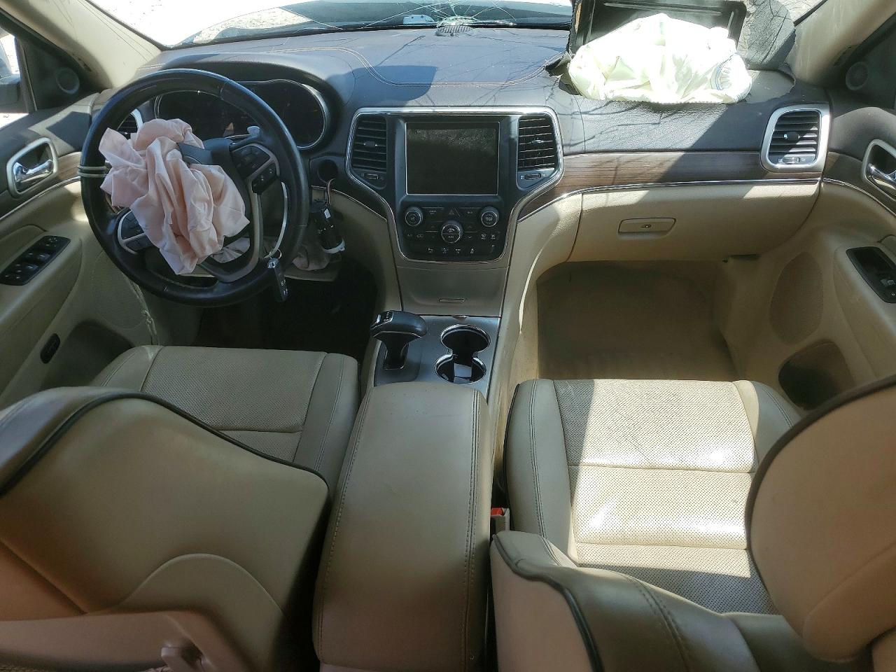 2014 Jeep Grand Cherokee Overland White vin: 1C4RJFCT7EC321360