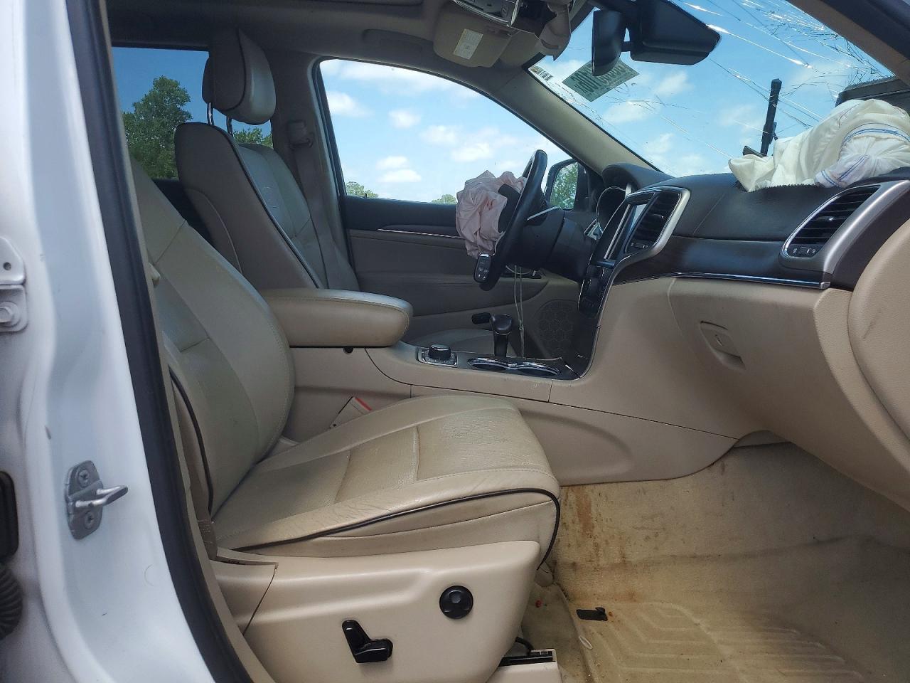 2014 Jeep Grand Cherokee Overland White vin: 1C4RJFCT7EC321360