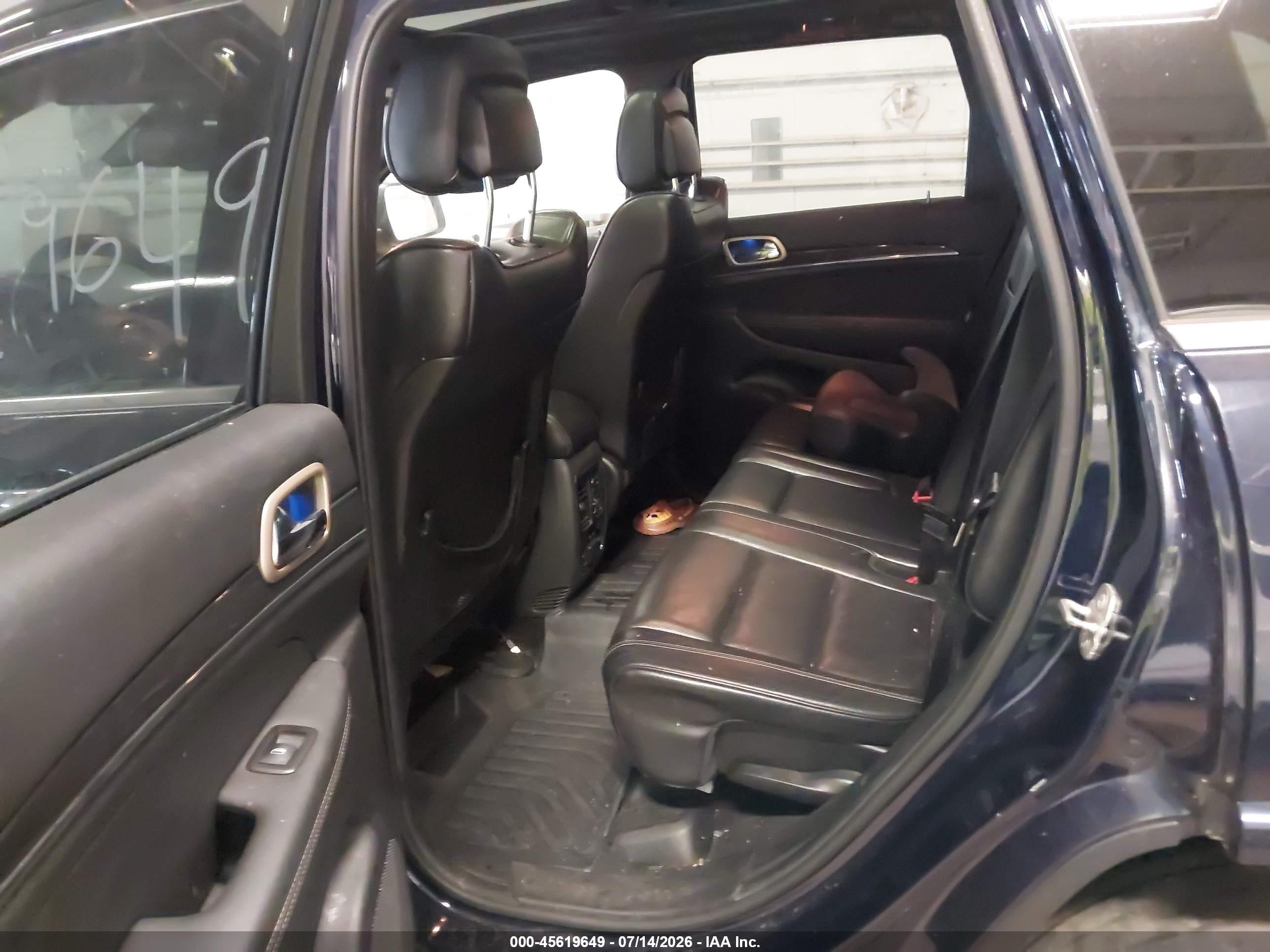 2014 Jeep Grand Cherokee Overland Black vin: 1C4RJFCT7EC441692