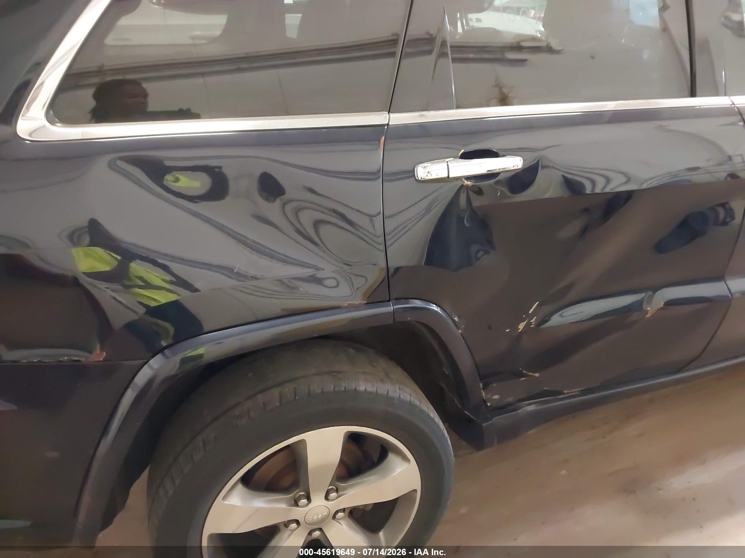 2014 Jeep Grand Cherokee Overland Black vin: 1C4RJFCT7EC441692